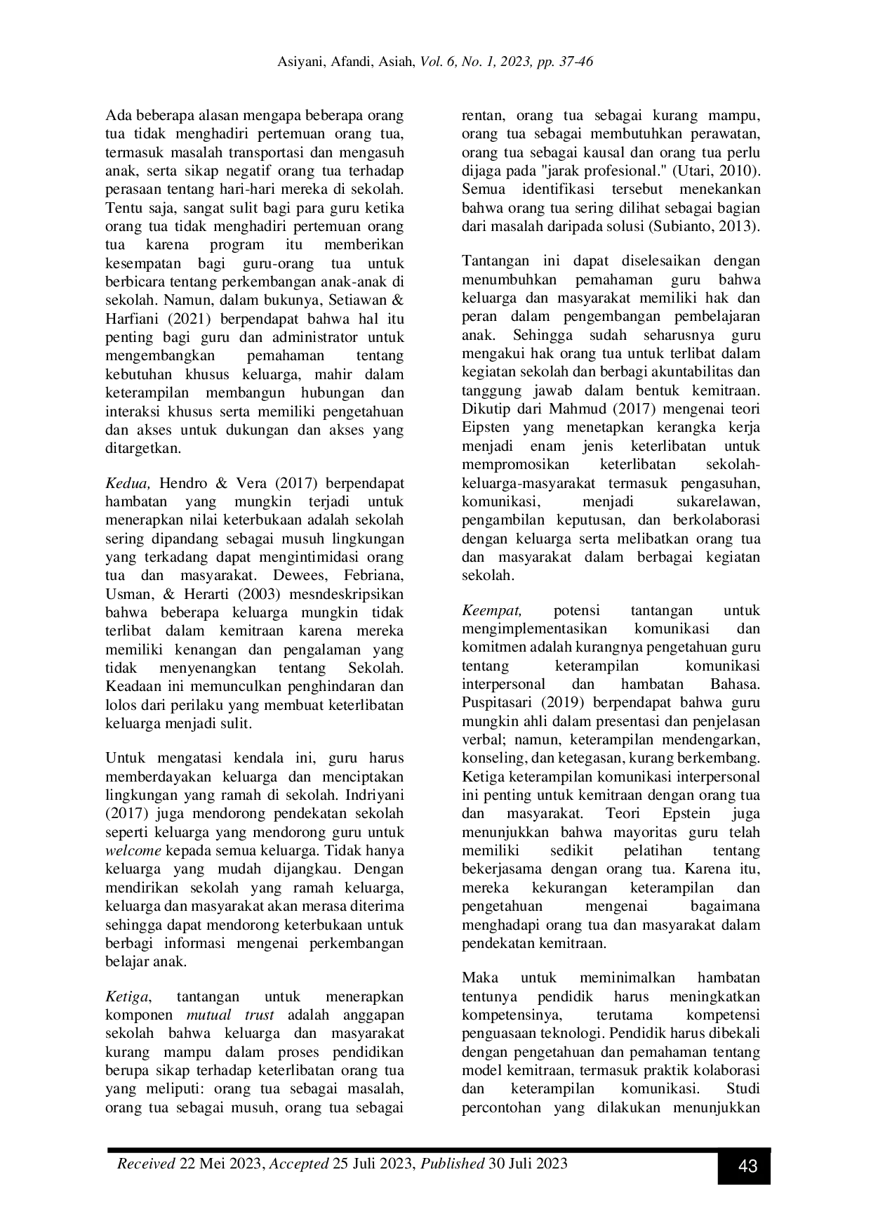 JURIS Perencanaan Komunikasi Kemitraan Untuk Mendukung Pelaksanaan Awal Pengembangan Anak Usia Dini Holistik Integratif