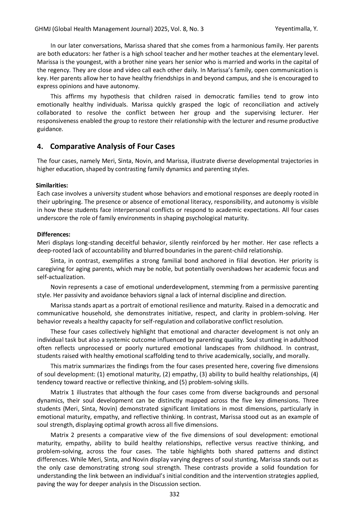 JURIS Soul Stunting in Higher Education Four Case Narratives from the Campus Counseling Room in Indonesia