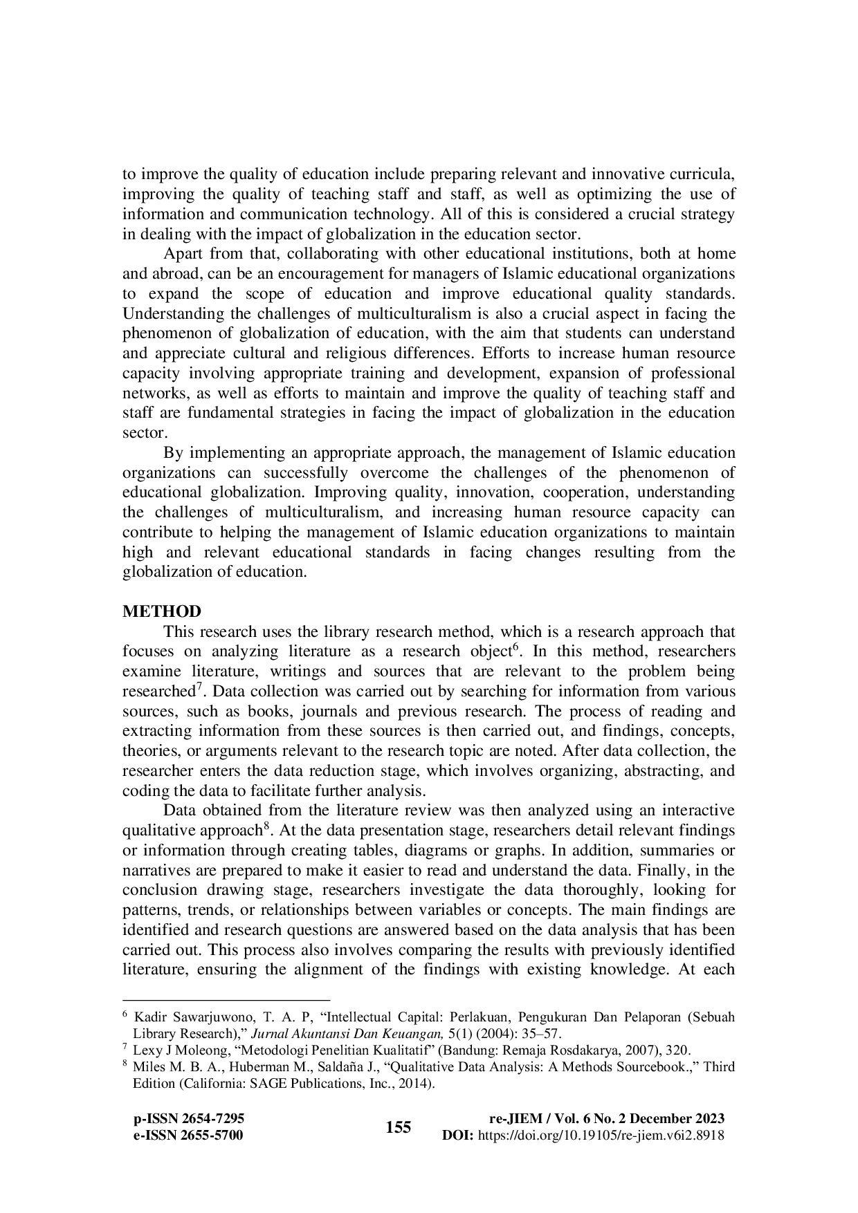 JURIS The Approach of Islamic Education Management in Facing Global Challenges