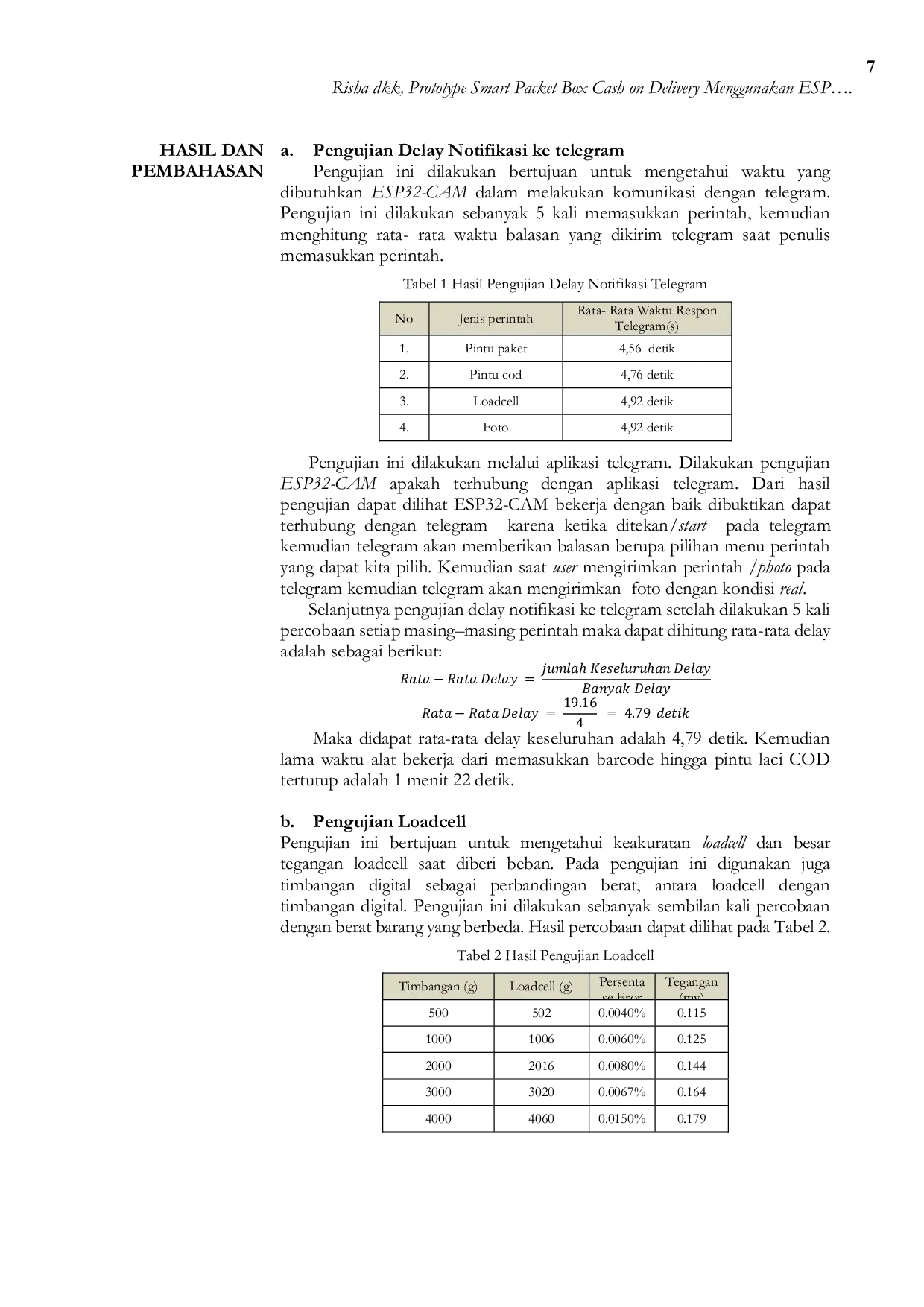 JURIS Prototype Smart Packet Box Cash on Delivery Menggunakan ESP 32CAM