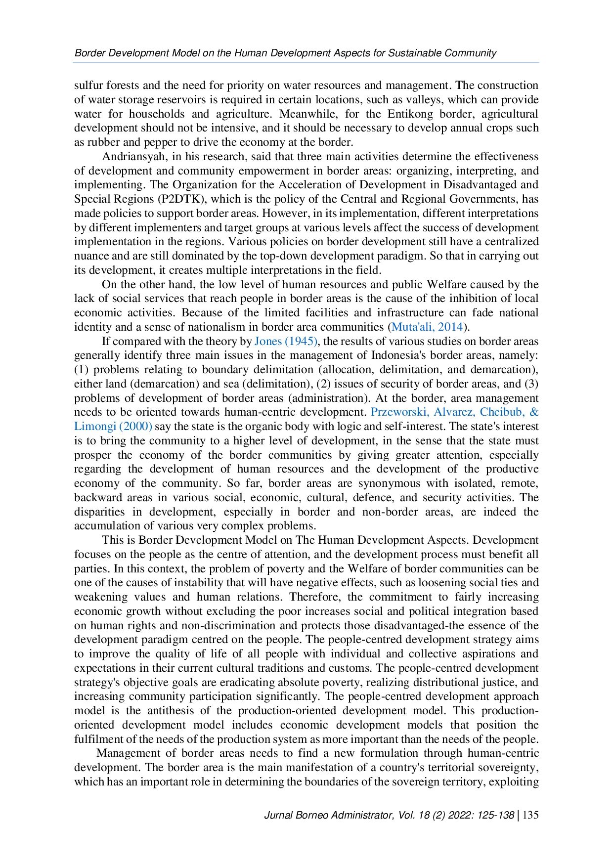 JURIS Border Development Model on the Human Development Aspects for Sustainable Community