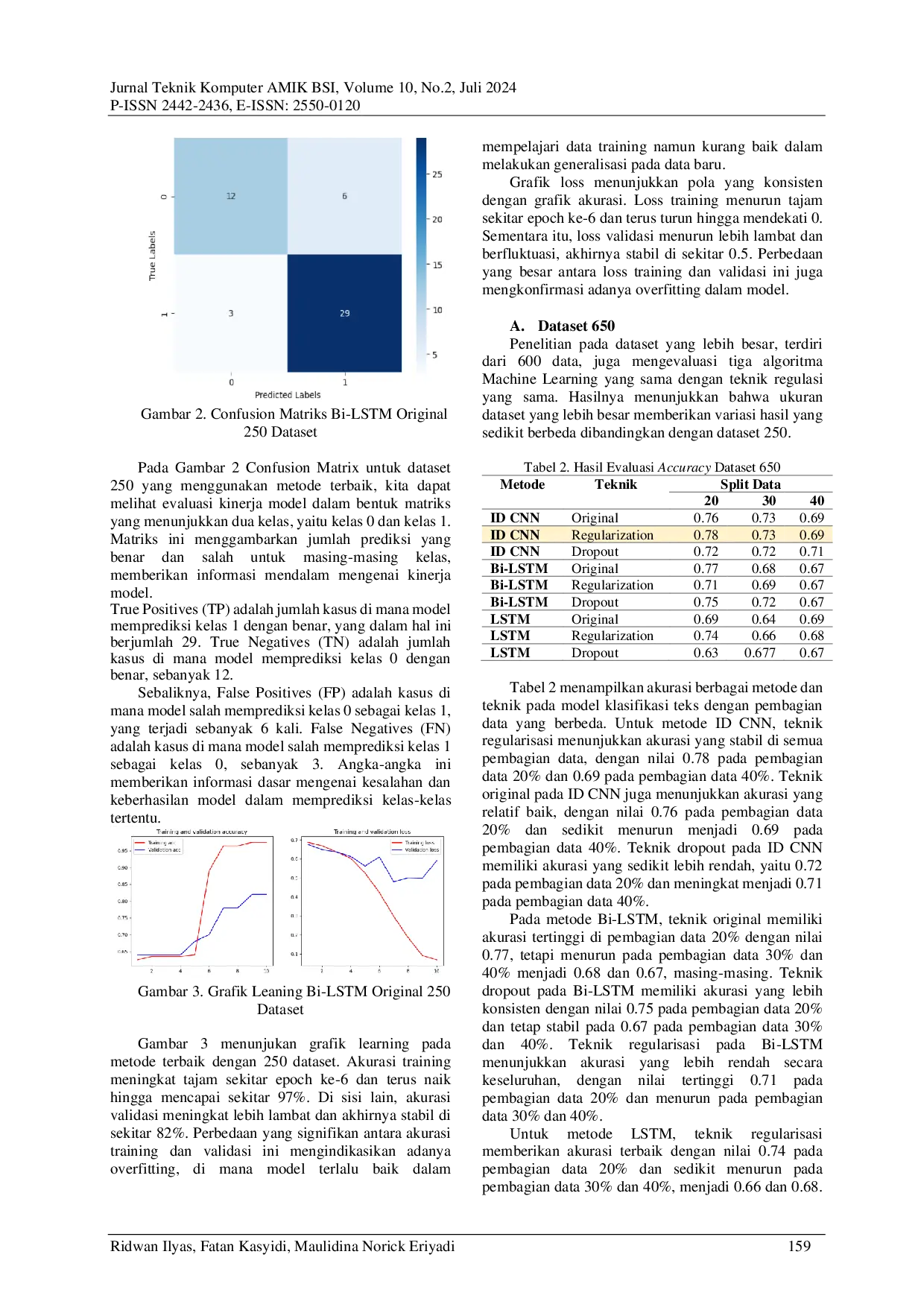 JURIS Penanganan Overfitting pada Klasifikasi Berita Hoax Berbasis Neural Networks dengan Dropout dan Regularization