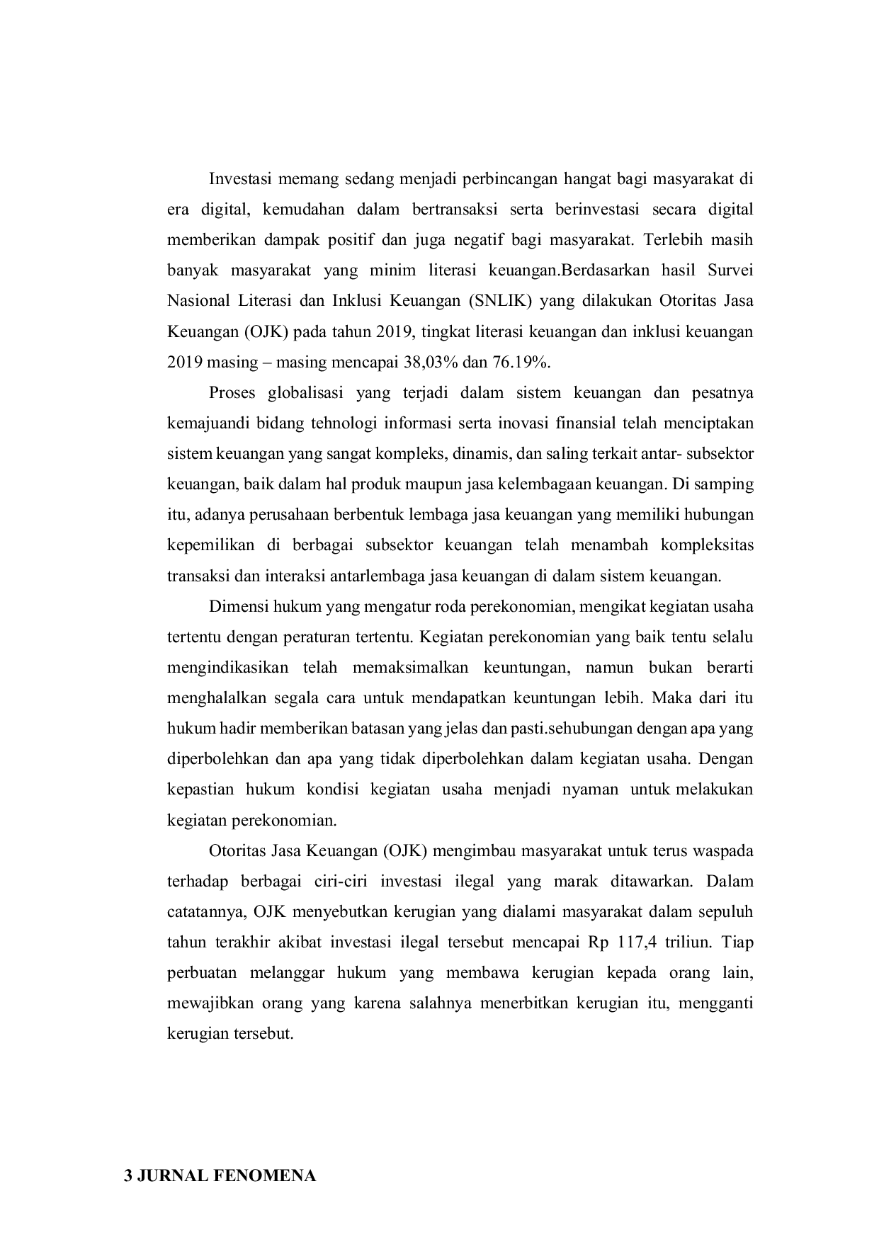 JURIS Penyelesaian Hukum Bagi Korban Investasi Digital Ilegal