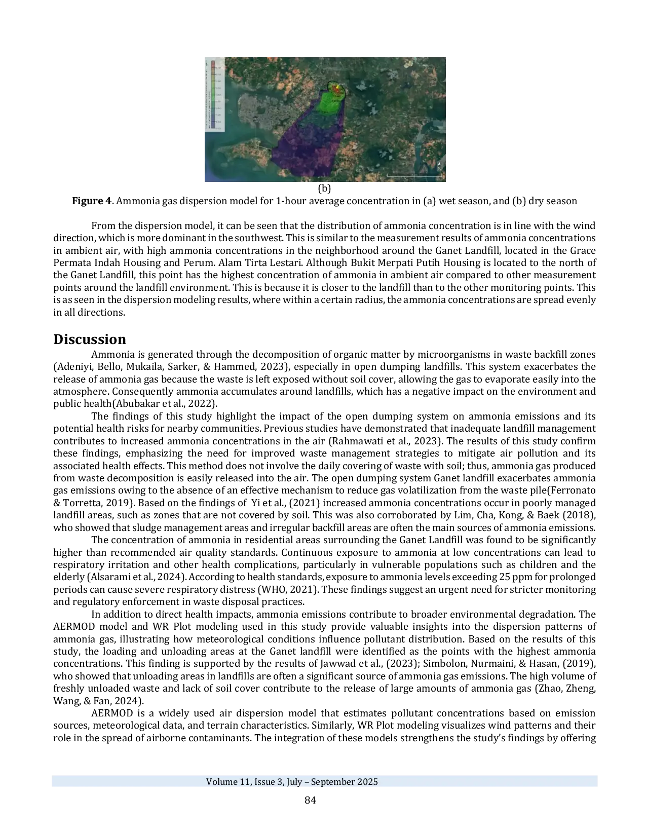 JURIS Ammonia Dispersion from Landfills Case Study Ganet Landfill Tanjung Pinang