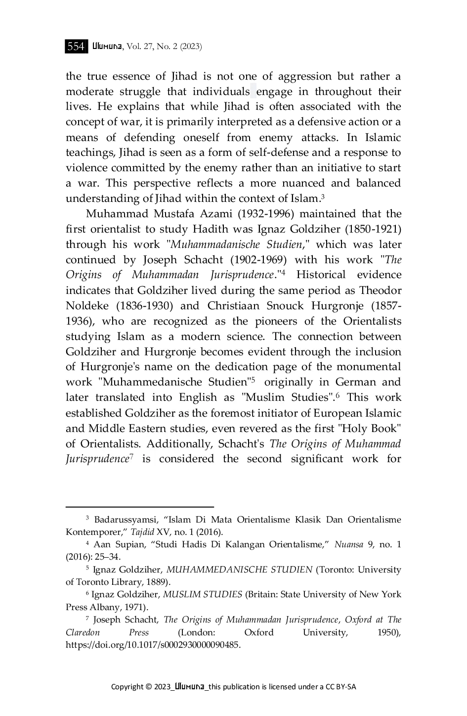 JURIS An Orientalist Today Jonathan A C Brown s Thoughts on Hadith