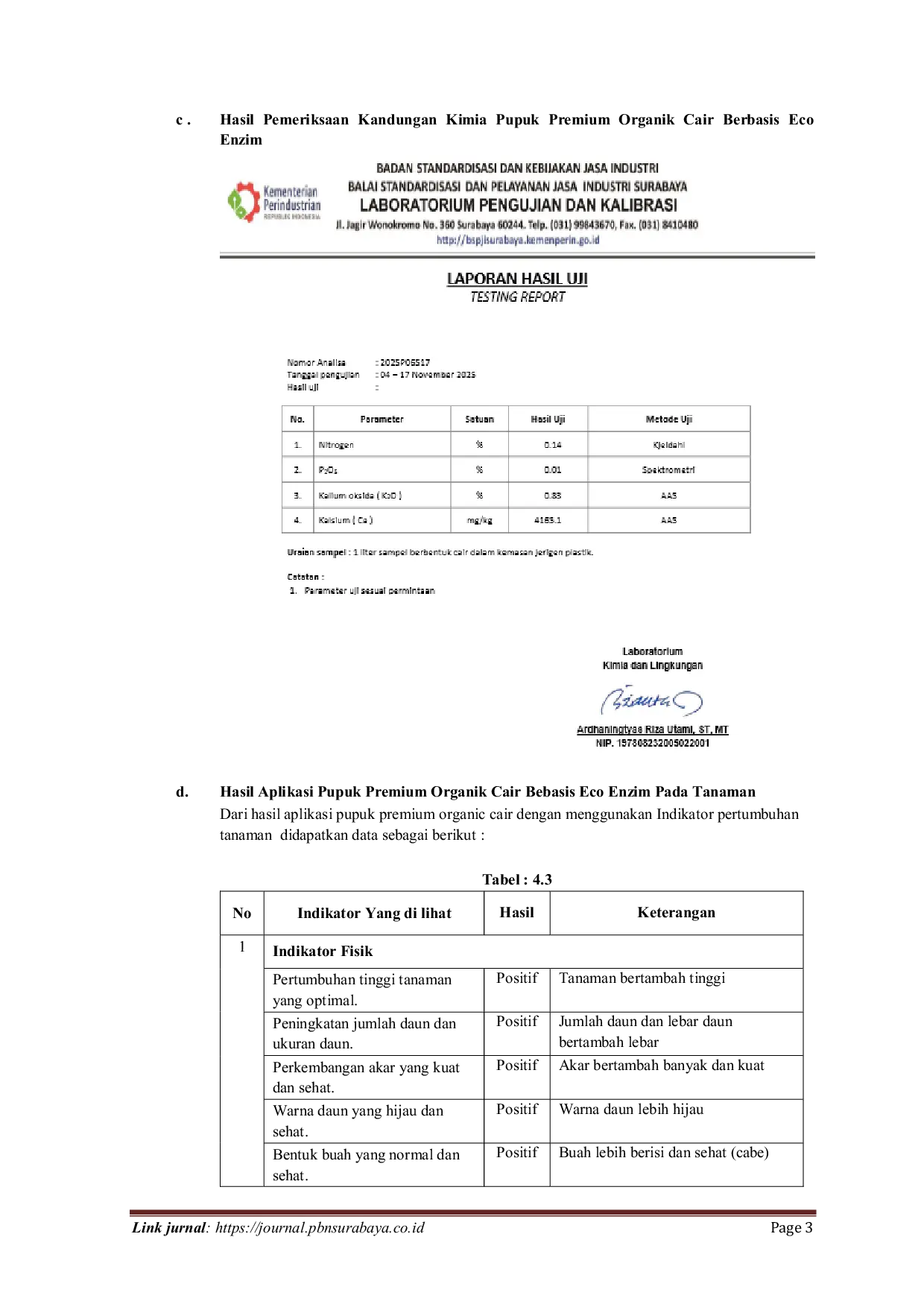 JURIS Pembuatan Pupuk Premium Organik Cair Berbasis Eco Enzyme