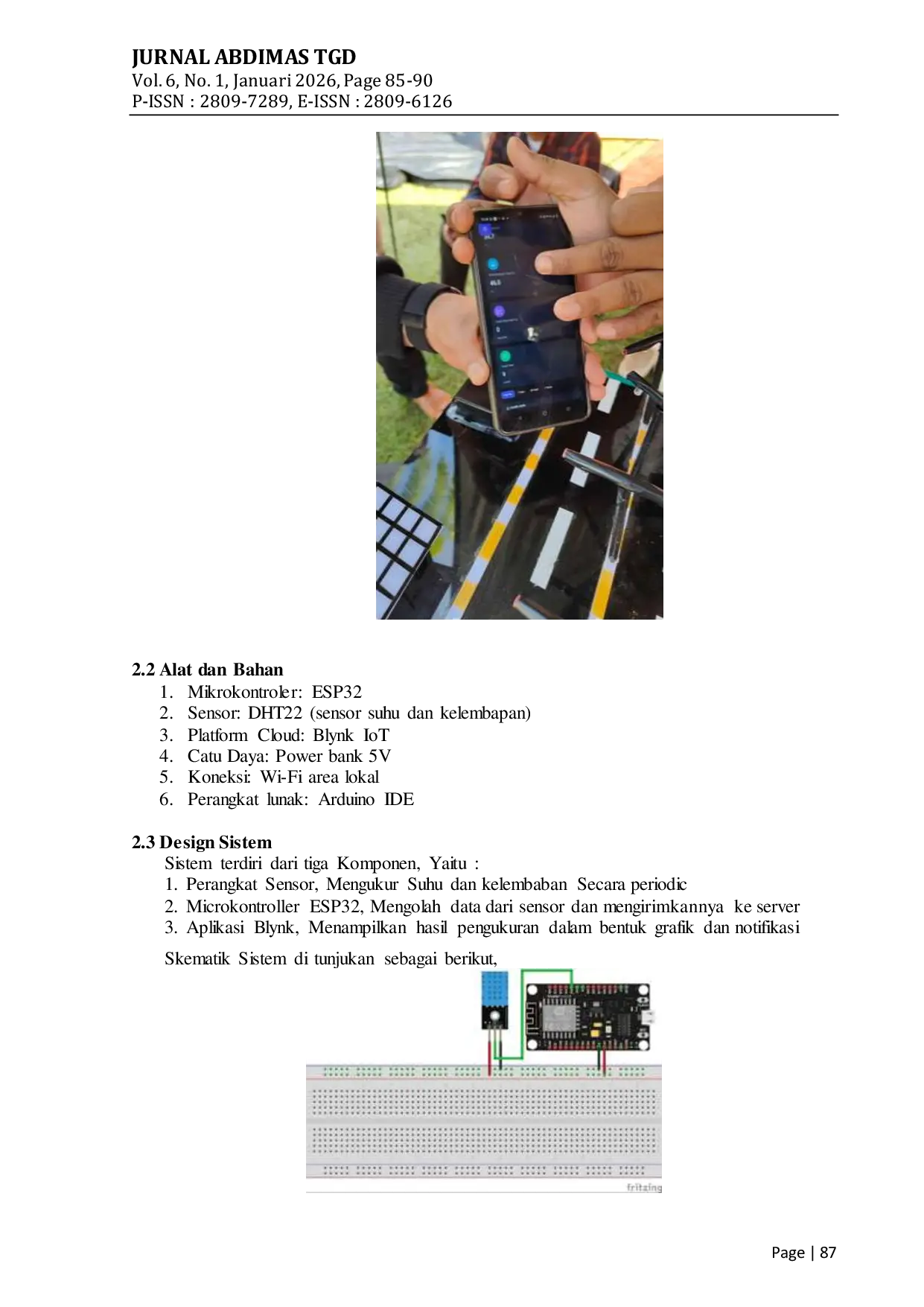 JURIS Implementasi IoT Untuk Monitoring Suhu Pada Area Wisata Lau Kawar Secara Real Time