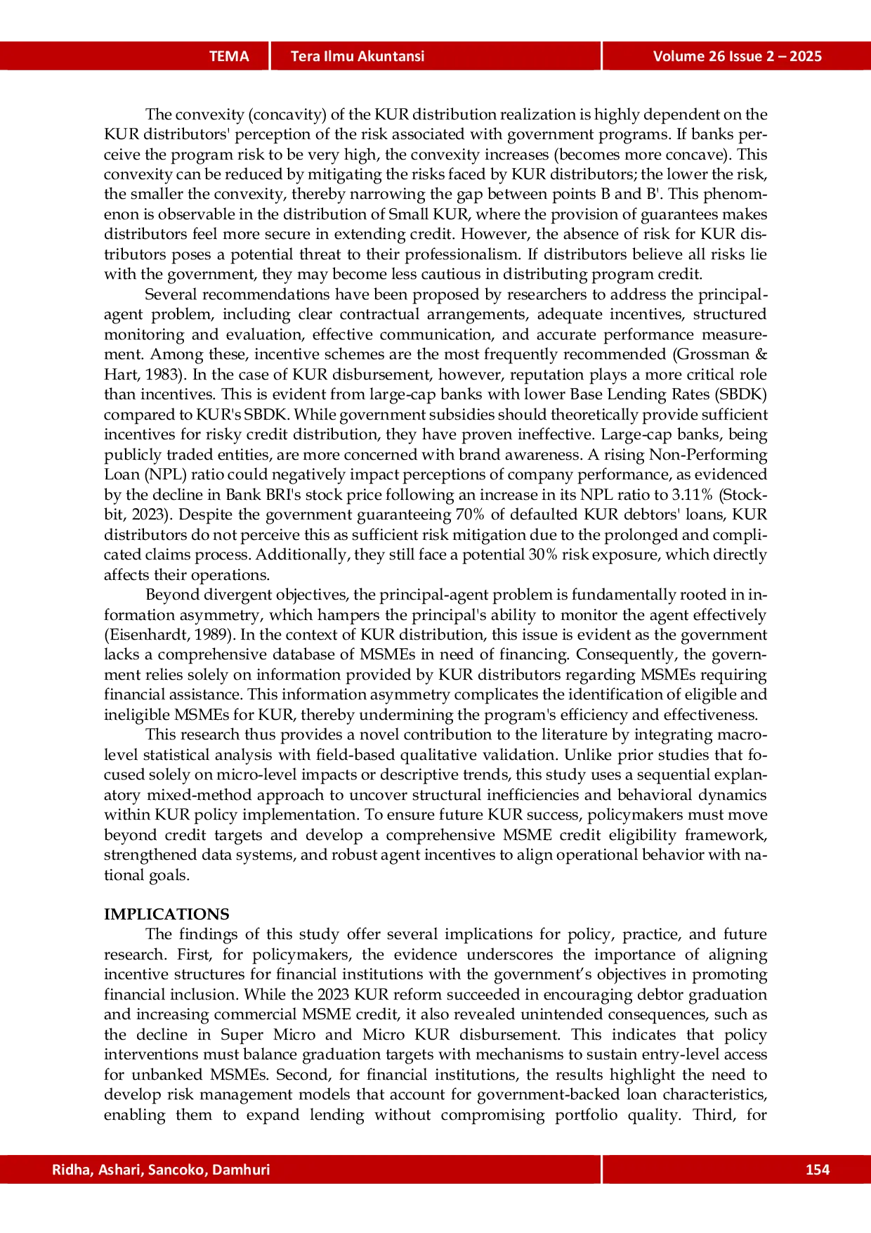 JURIS Policy Reform and MSME Growth Financial Analysis of 2023 KUR Disbursement Shift