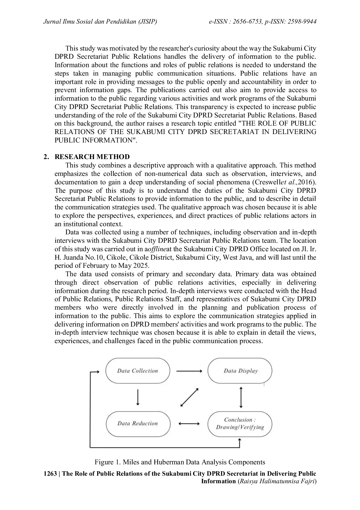 JURIS The Role of Public Relations of the Sukabumi City DPRD Secretariat in Delivering Public Information