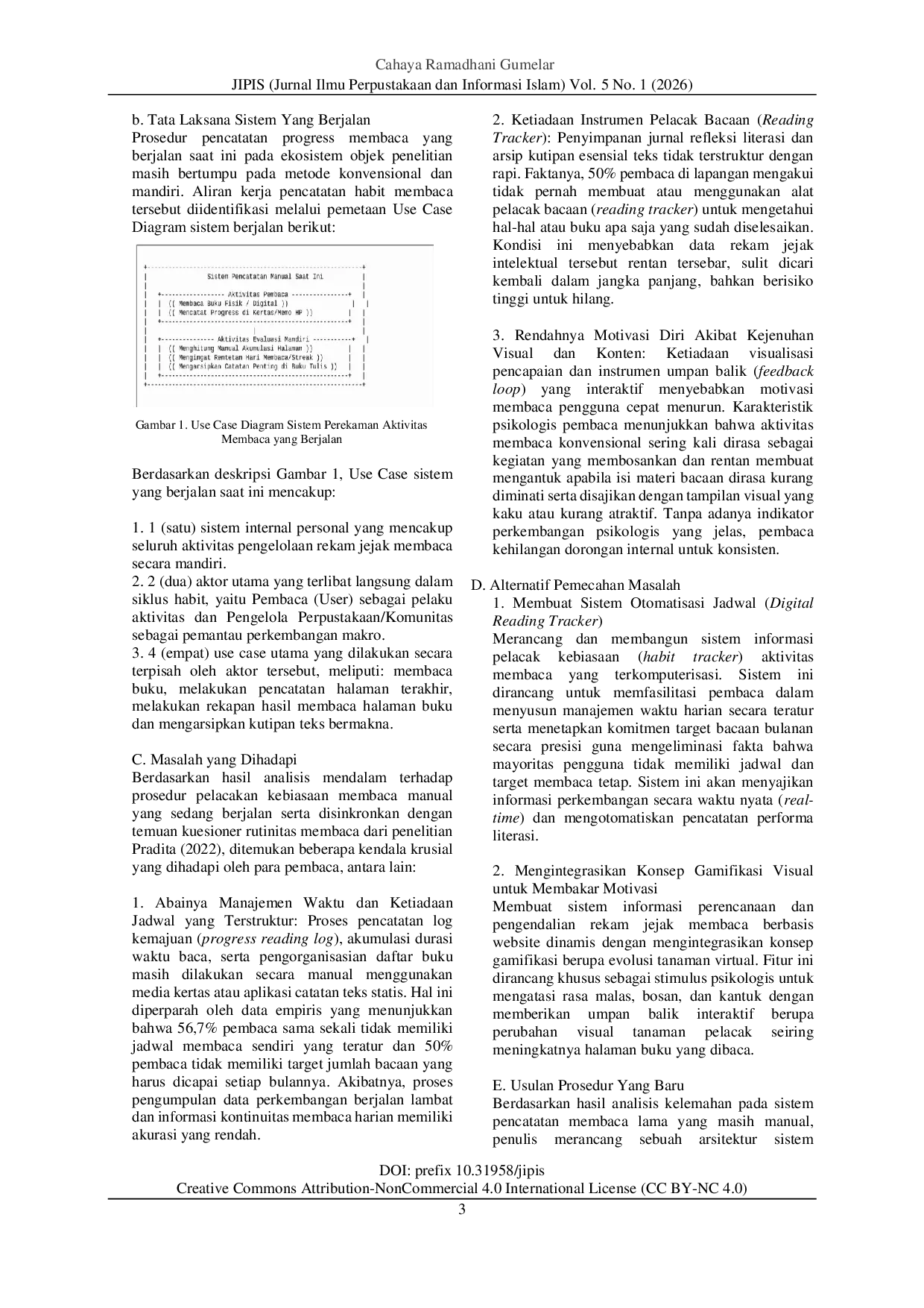 JURIS Pengembangan Sistem Monitoring Aktivitas Membaca melalui Website Read Habit Berbasis Unified Modelling Language UML