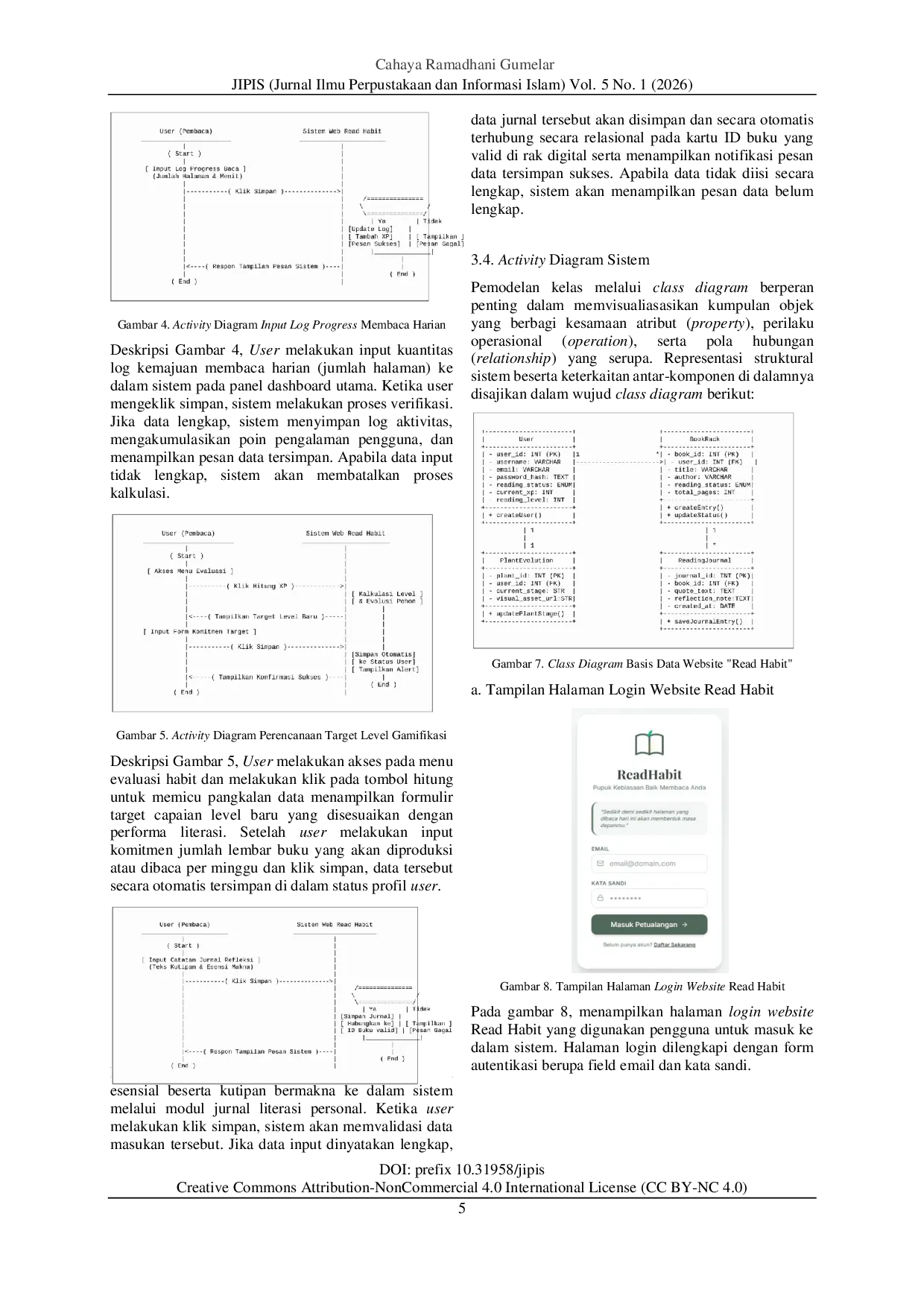 JURIS Pengembangan Sistem Monitoring Aktivitas Membaca melalui Website Read Habit Berbasis Unified Modelling Language UML