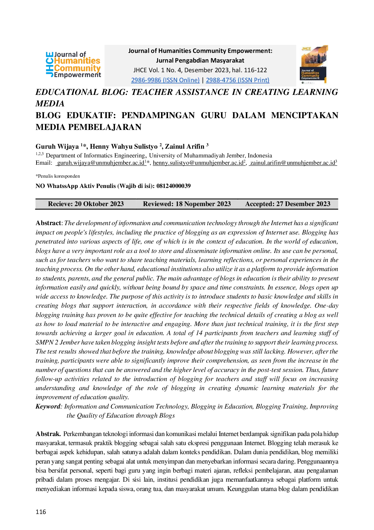 JURIS Educational Blog Teacher Assistance In Creating Learning Media