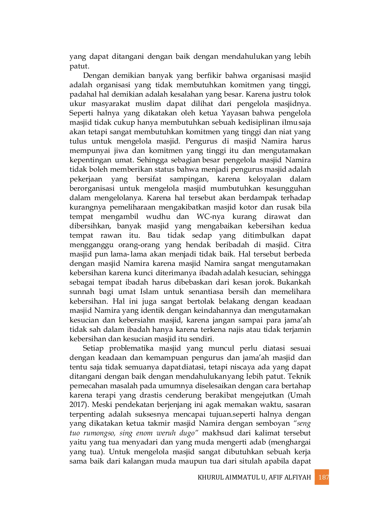 JURIS Rekonstruksi Peran Dan Fungsi Masjid Sebagai Ruang Publik Studi Kasus Di Masjid Namira Lamongan