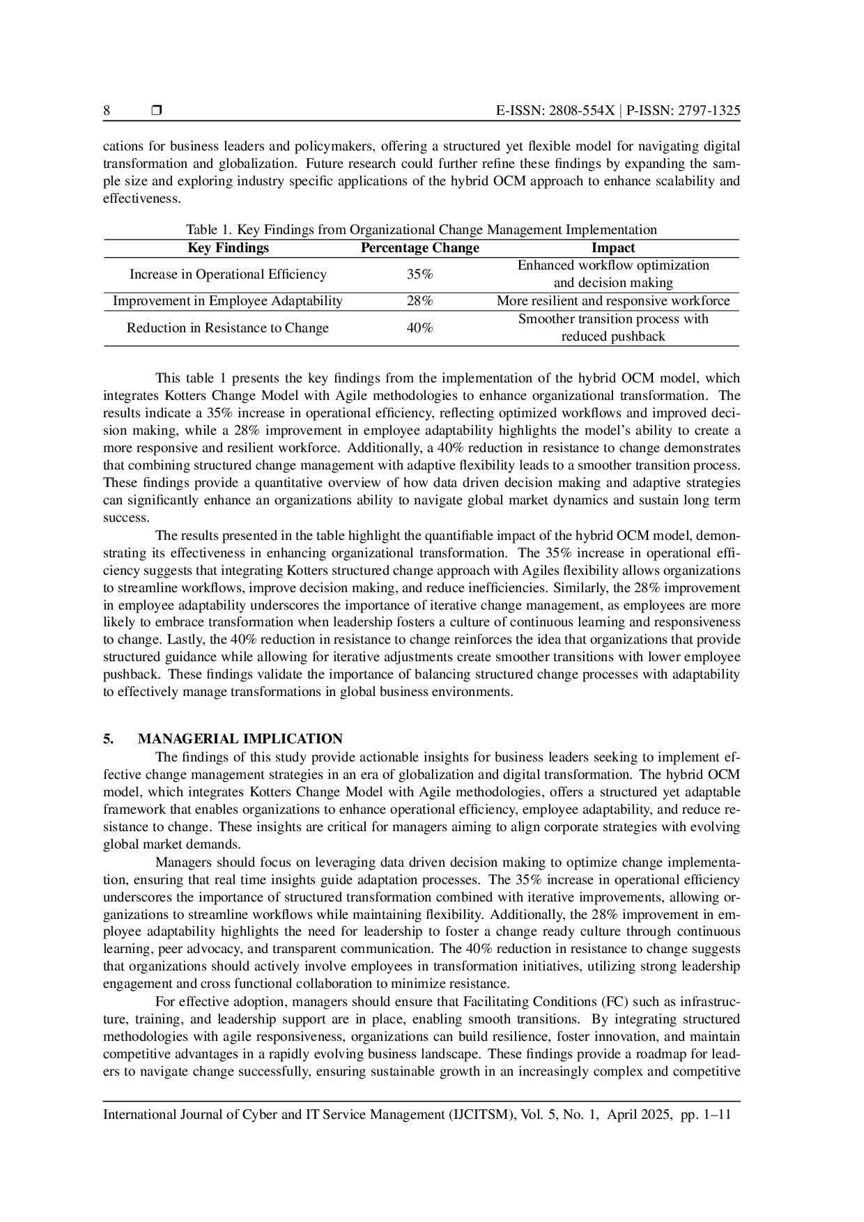 JURIS Facing Global Dynamics With Effective Strategy A Tested Organizational Change Management Approach