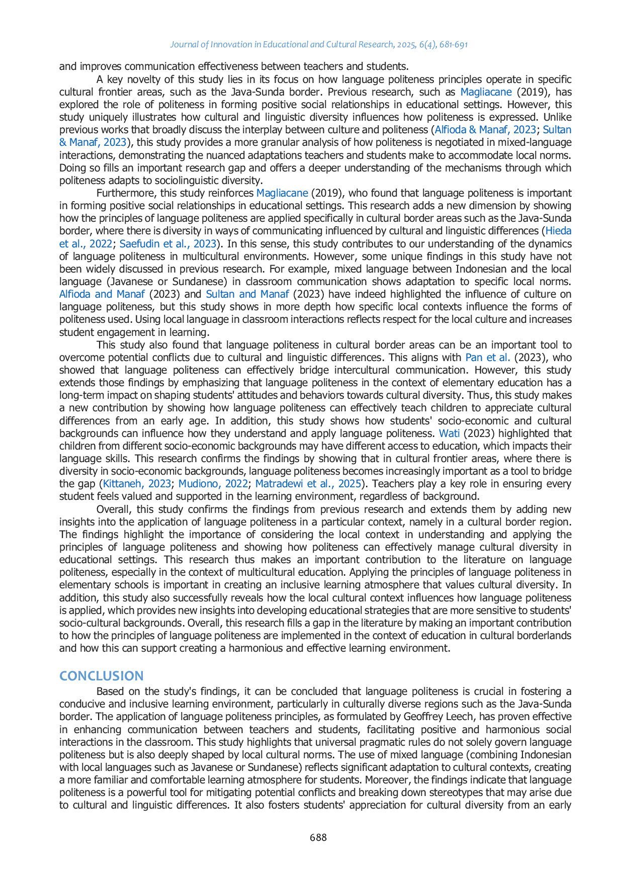 JURIS Language Politeness in Javanese and Sundanese Border Cultural Landscapes in Elementary School Student Learning