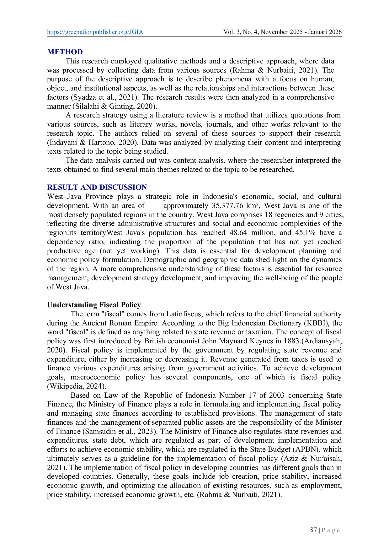 JURIS Fiscal Decentralization Policy Analysis in Regional Budget Management in West Java Province