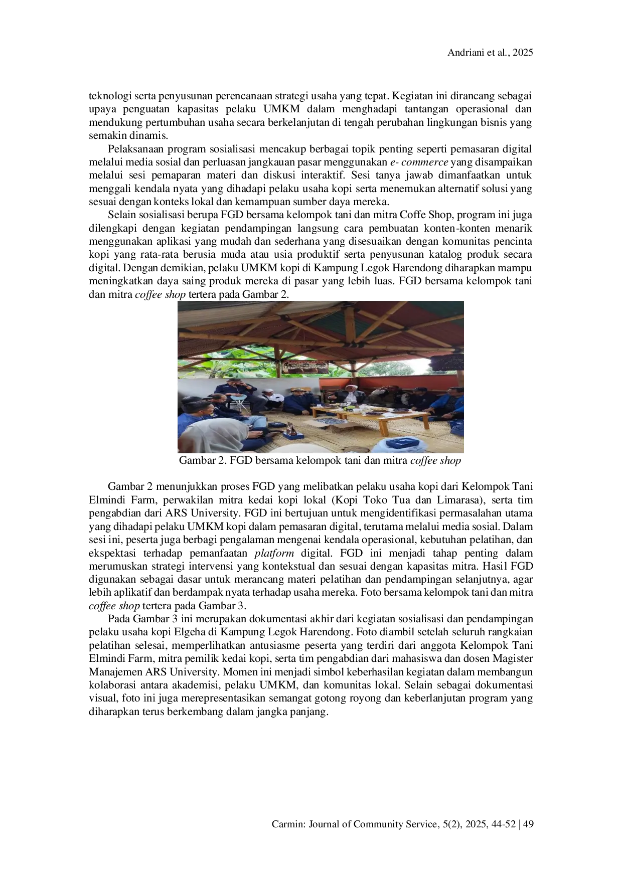 JURIS Peran Media Sosial dalam Membangun Komunitas Pecinta Kopi Peluang dan Tantangan Bagi Coffeepreneur