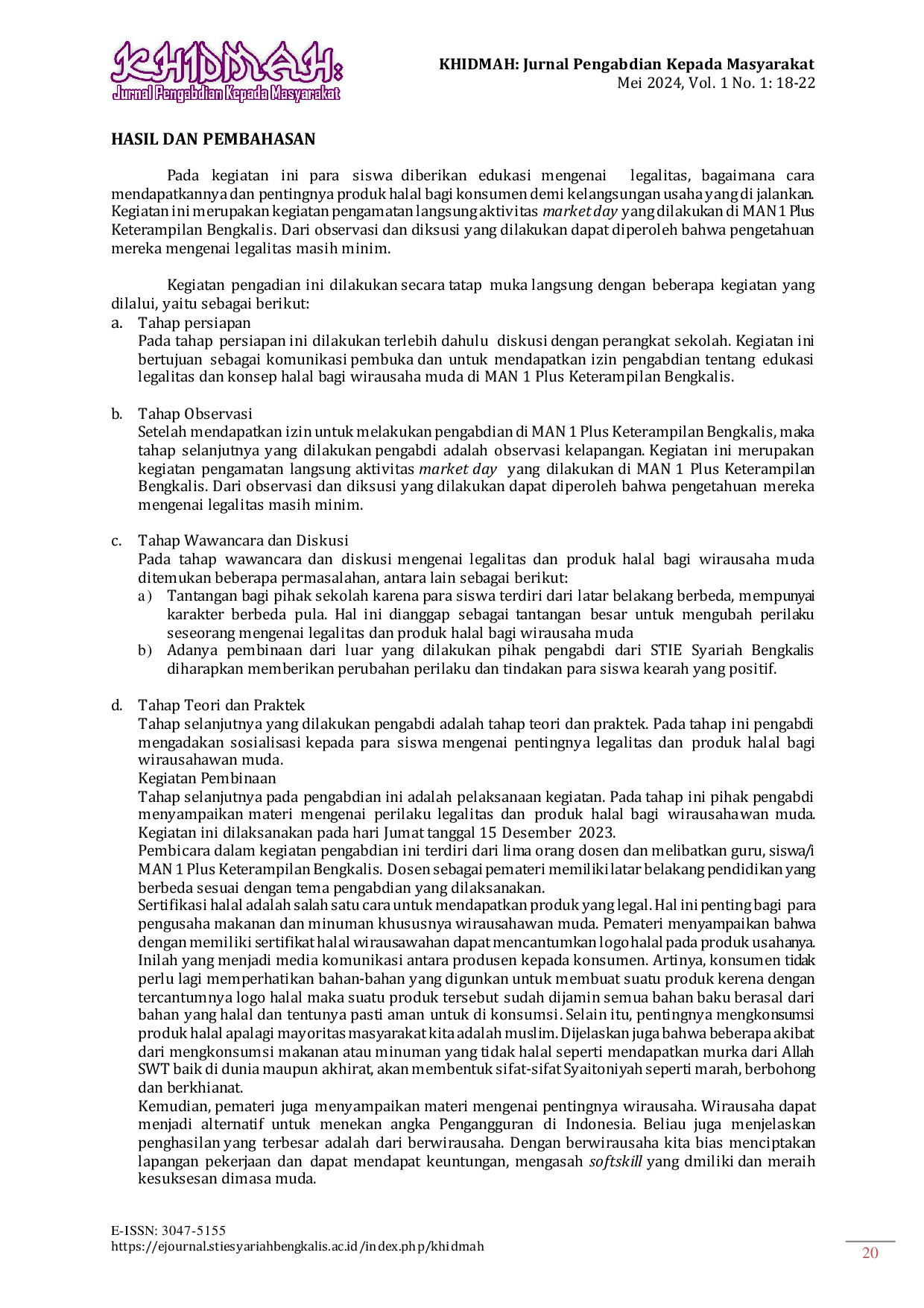 JURIS Legalitas Dan Produk Halal Bagi Wirausaha Muda