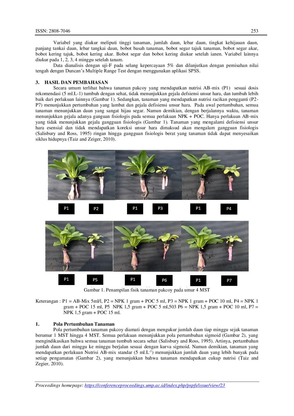 JURIS Uji Enam Racikan Nutrisi Hidroponik pada Tanaman Pakchoy Brassica rapa L sebagai Pengganti Larutan AB Mix