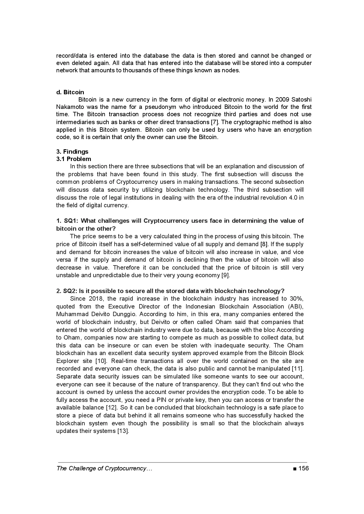 juris The Challenge of Cryptocurrency in the Era of the Digital Revolution A Review of Systematic Literature