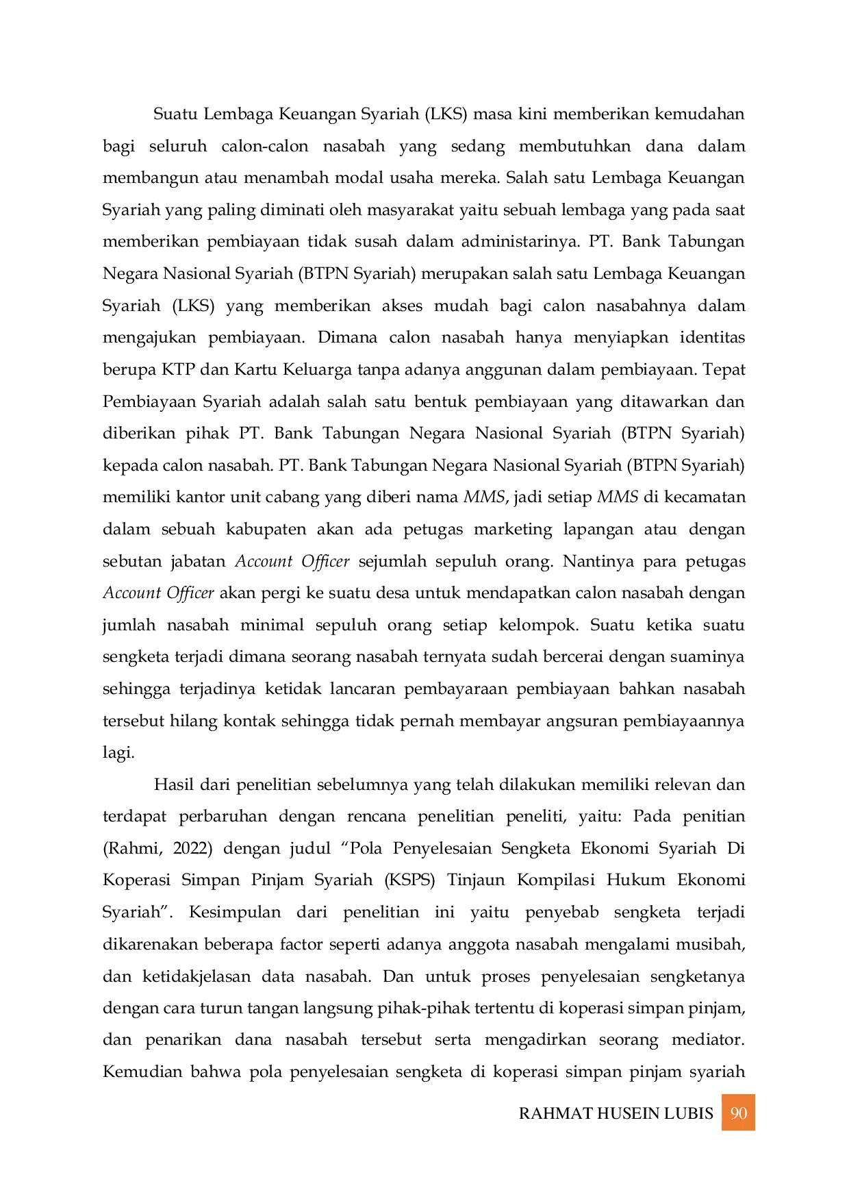 JURIS Konsep Shulh Penyelesaian Sengketa Produk Tepat Pembiayaan Syariah Btpn Syariah