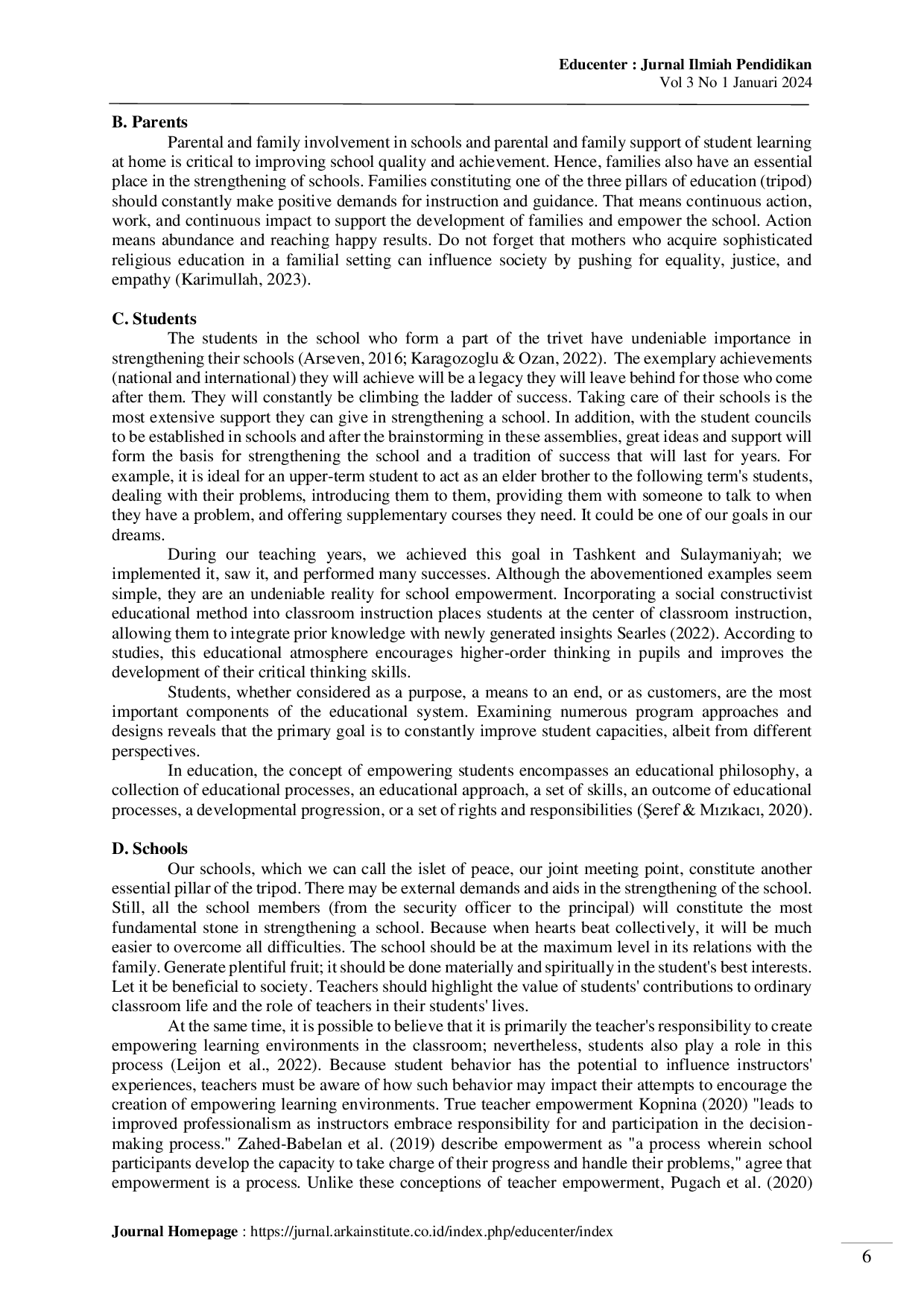 JURIS The More Empowered Schools The More Fruitful Students