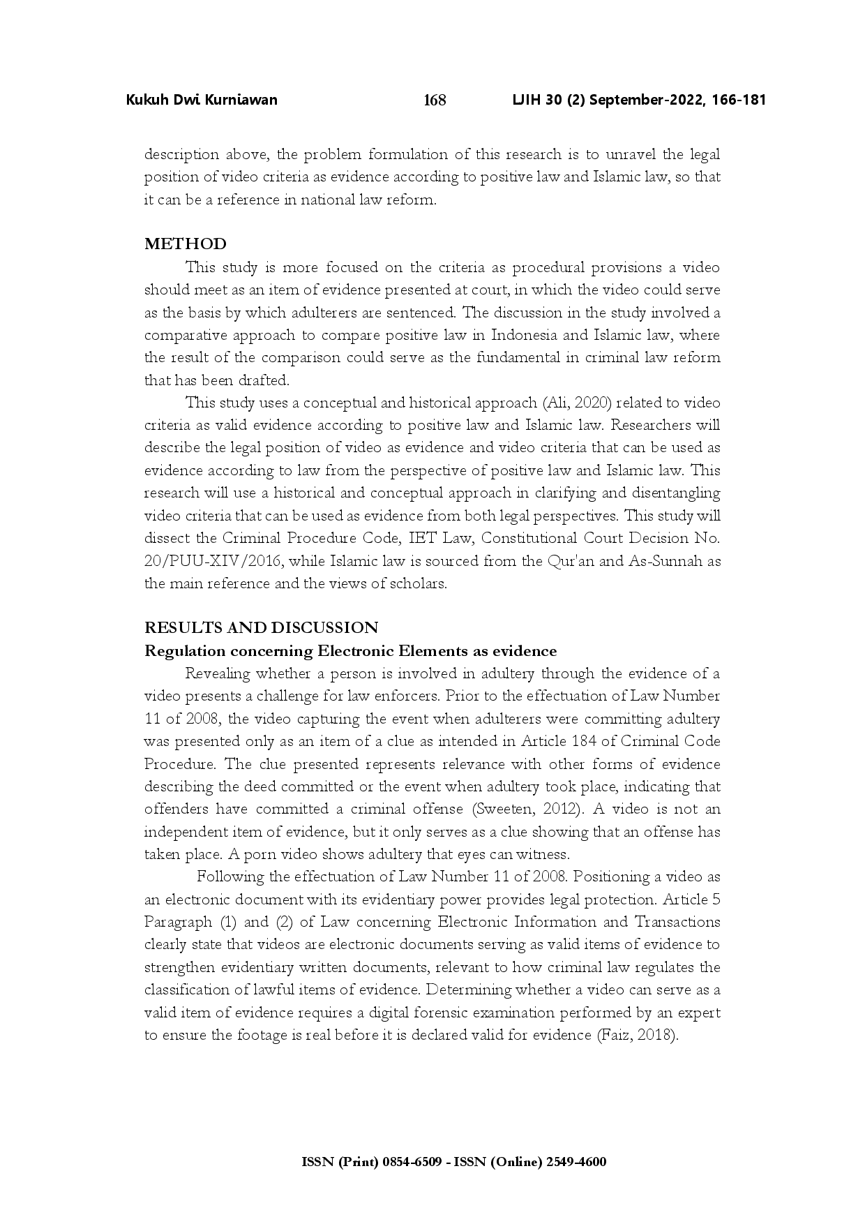 juris Porn videos as evidence of adultery a comparative study of Indonesian criminal law and Islamic law