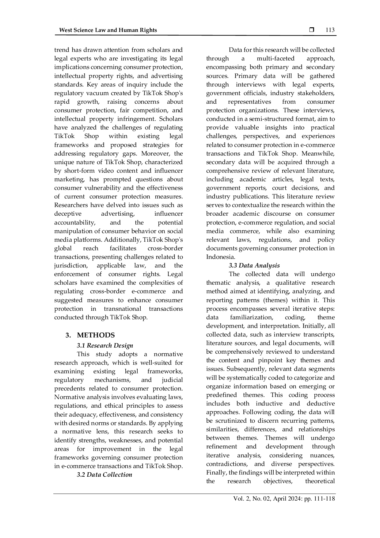 JURIS Comparison of Legal Aspects of Consumer Protection in E commerce Transactions and TikTok Shop in Indonesia