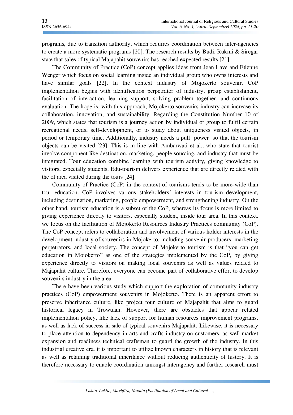 JURIS Facilitation of Local and Cultural Community Industry Practices