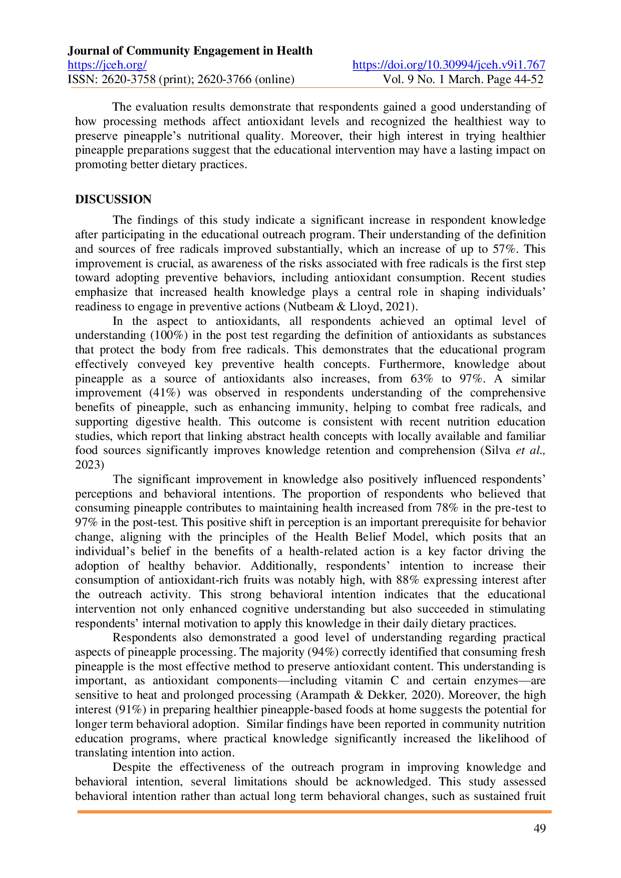JURIS Socialization on the Utilization of Pineapple as a Natural Source of Antioxidants to Support Health Productive Age Communities in West Bangkok Gurah Kediri