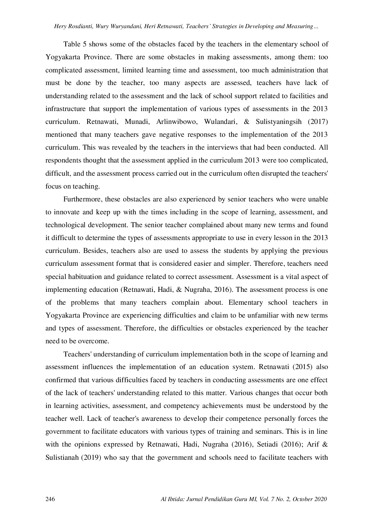 JURIS Teachers Strategies in Developing and Measuring Students Communication Skills