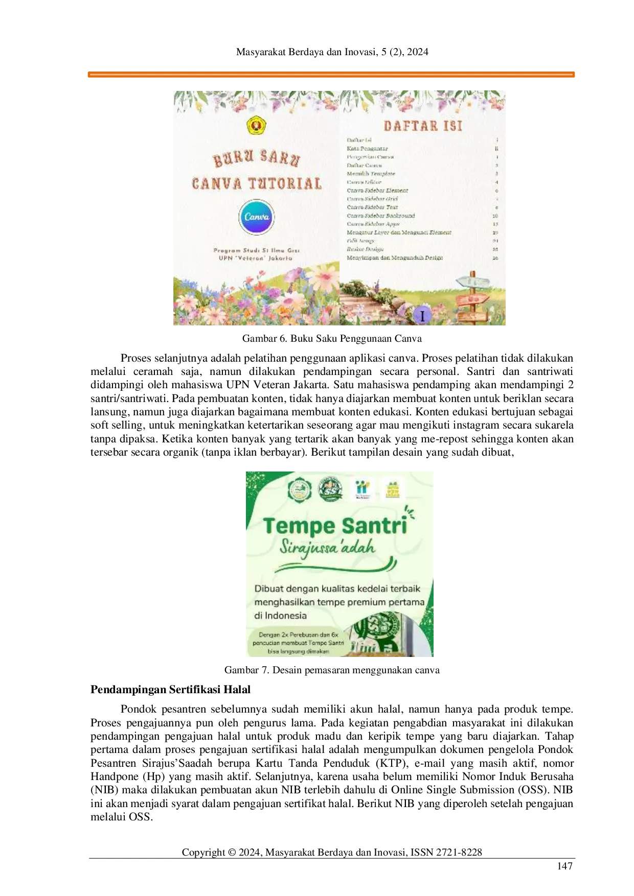 JURIS Hilirisasi Usaha Mandiri Pondok Pesantren Sirajussa adah Depok
