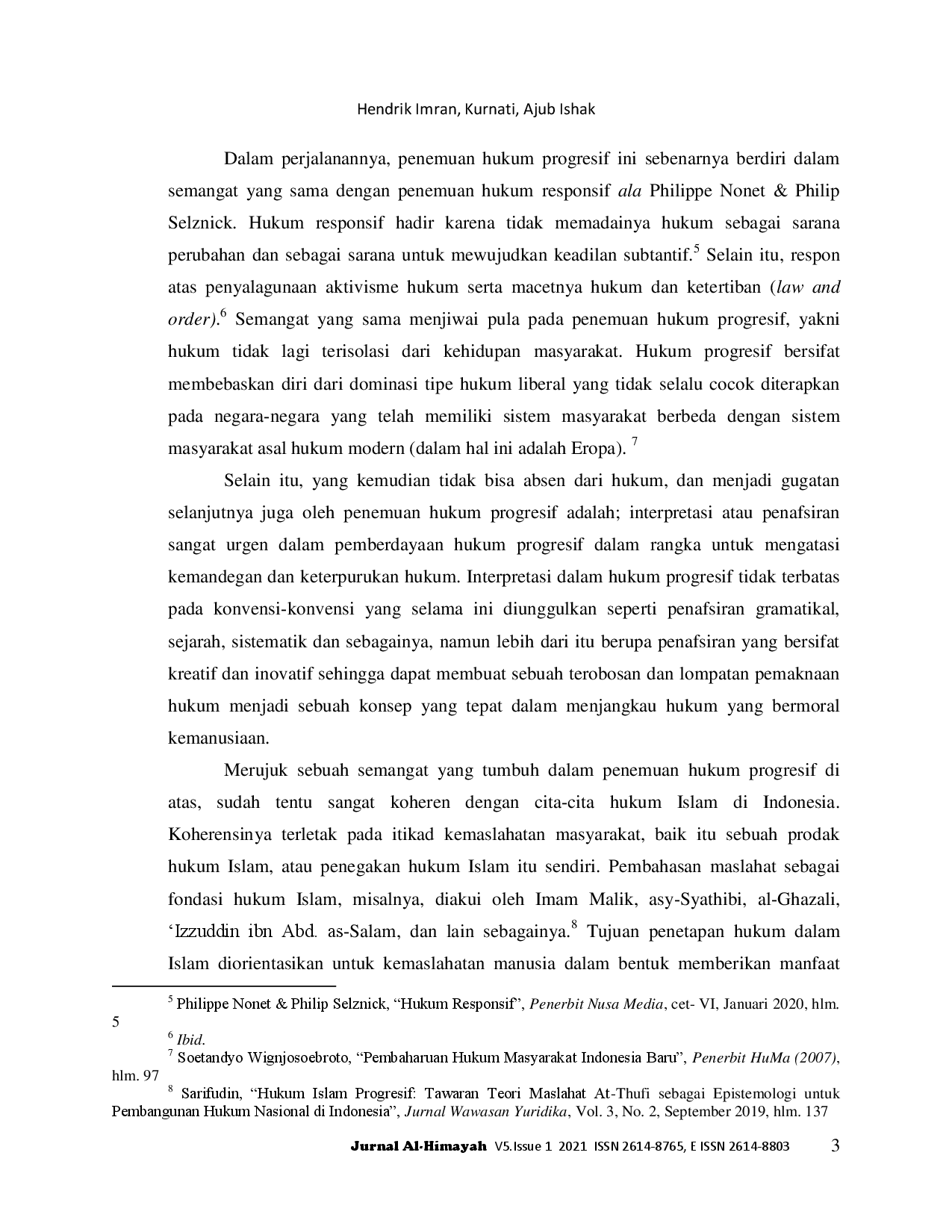 juris Perjumpaan Hukum Islam Dan Hukum Progresif Di Indonesia Sebuah Telaah Konseptual