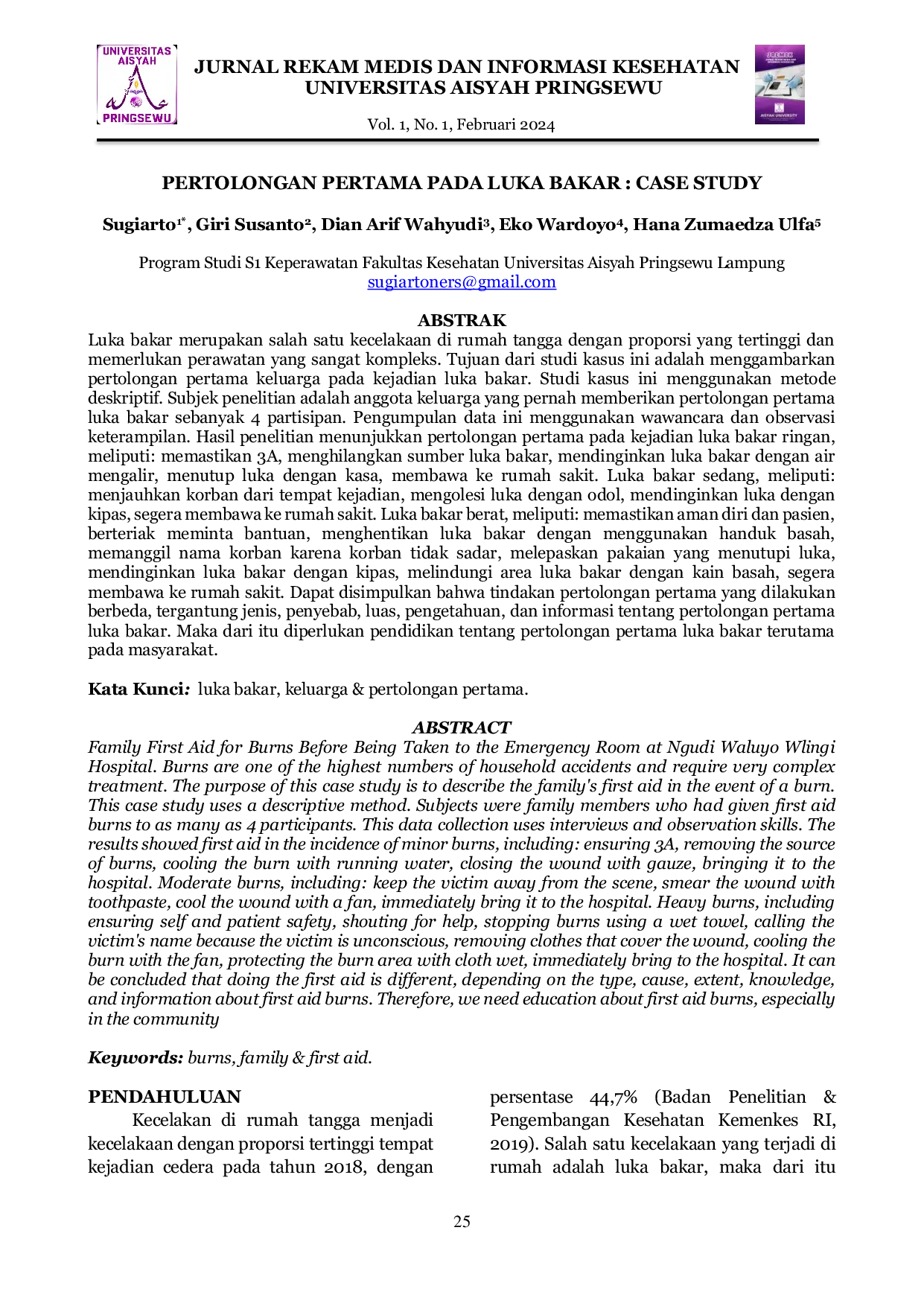 JURIS Stress Dengan Tingkat Prestasi Akademik Santri
