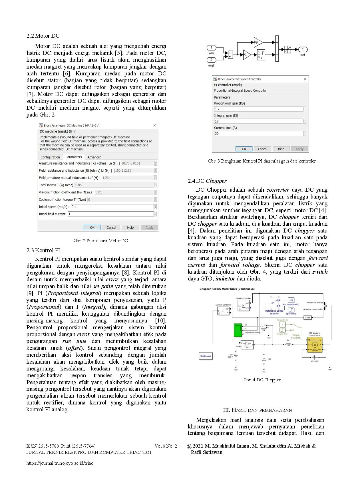 juris Pengaruh Kendali Kecepatan Motor DC Pada Chopper Drive