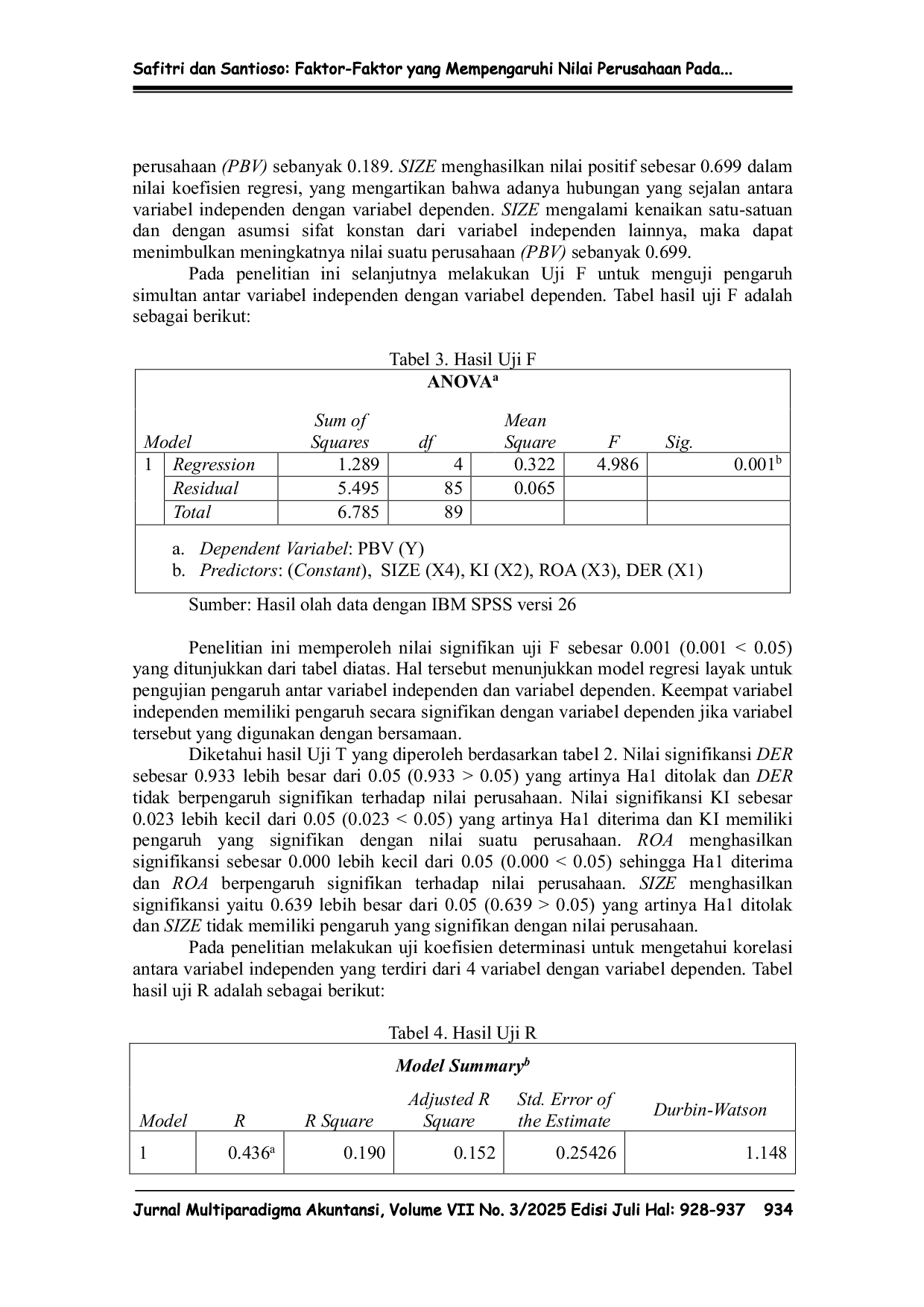 JURIS Faktor Faktor Yang Mempengaruhi Nilai Perusahaan Pada Perusahaan Infrastruktur