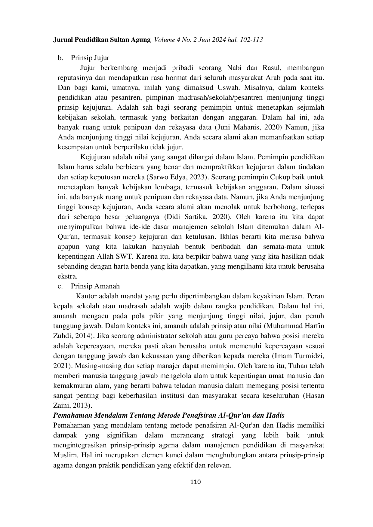 JURIS Metodologi Penafsiran Al Qur an dan Hadis Tentang Organizing dan Relevansinya dengan Manajemen Pendidikan