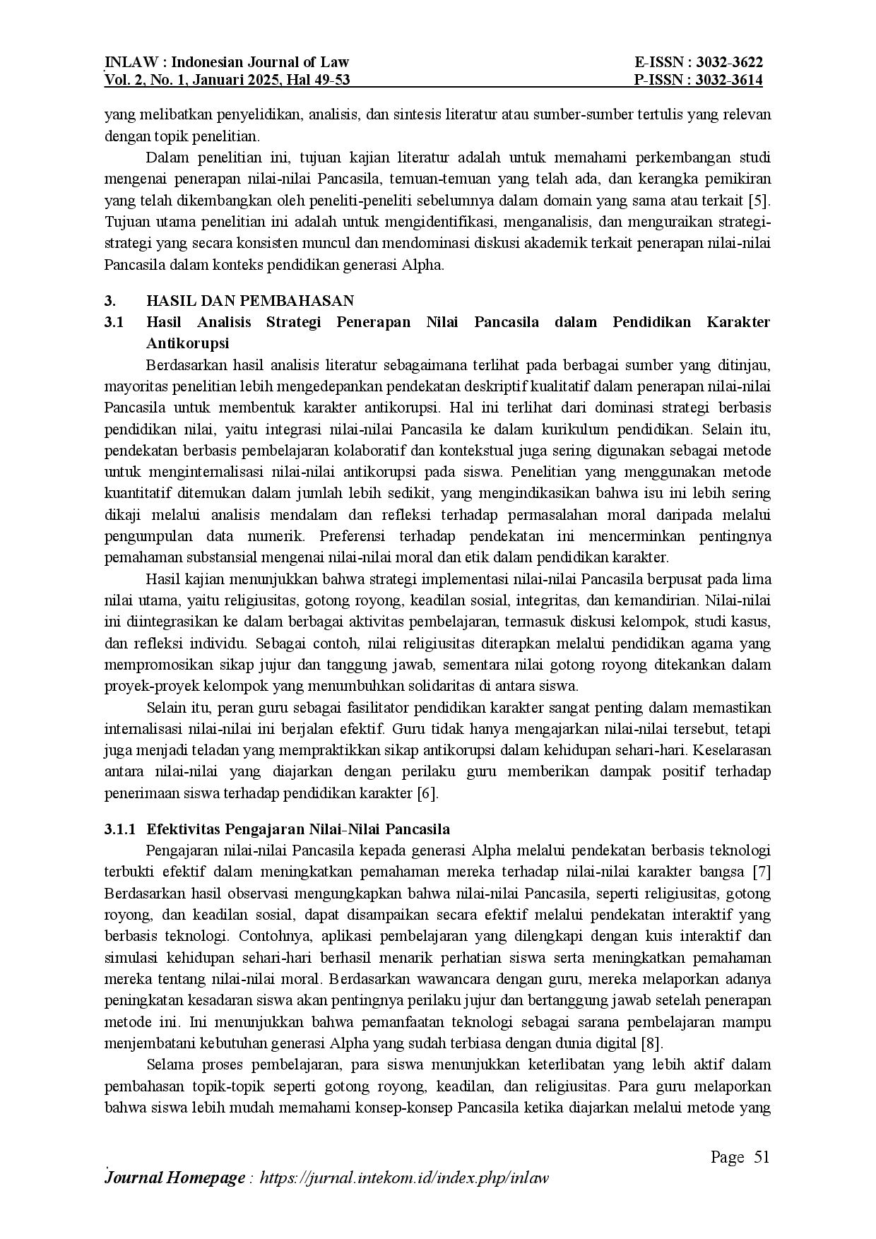 juris Strategi Penerapan Nilai Pancasila untuk Mencegah Korupsi di Kalangan Gen Alpha Melalui Pendidikan