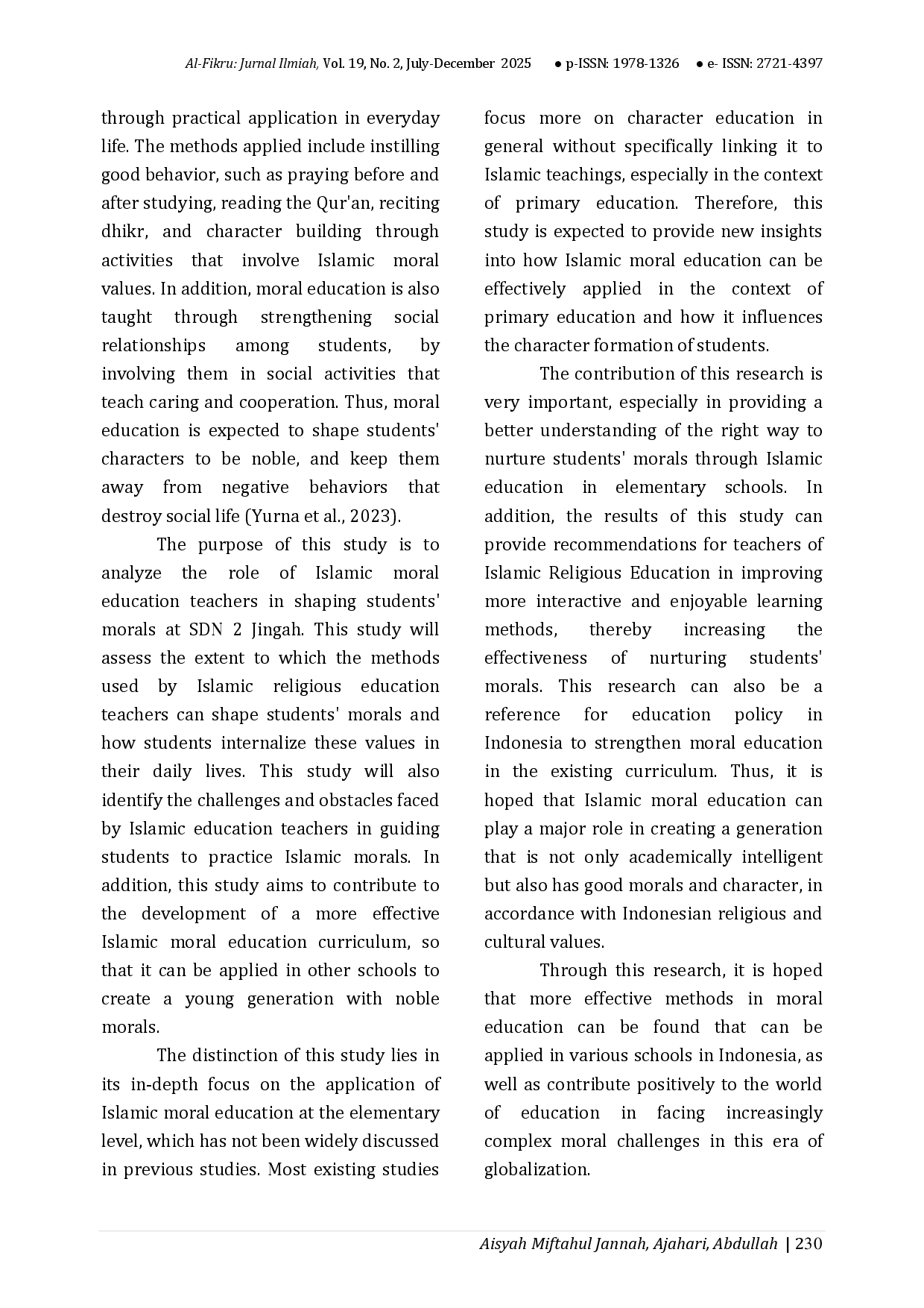 juris The Role of Islamic Religious Education Teachers in Fostering the Practice of Islamic Teachings Among Students