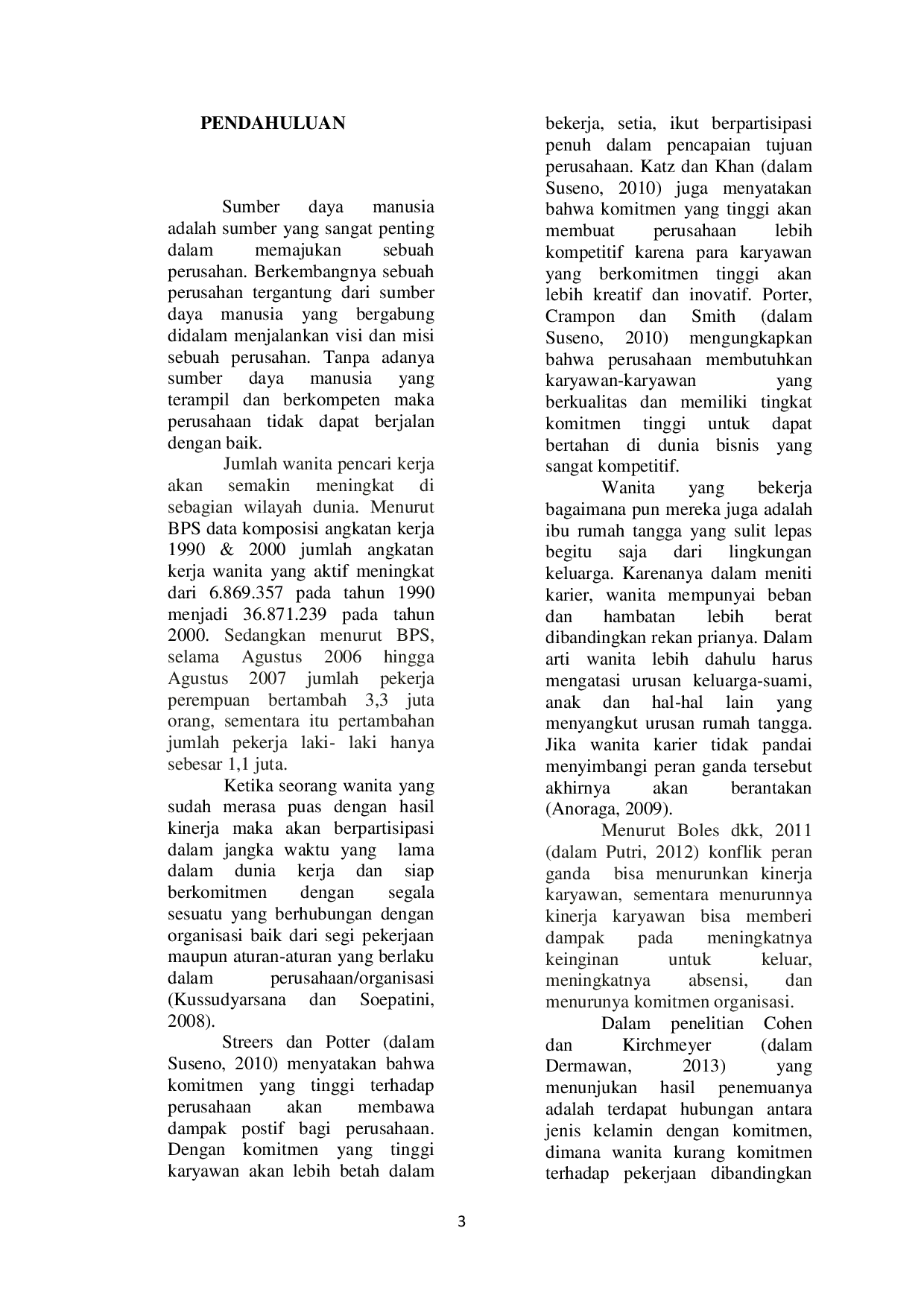 JURIS Pengaruh Konflik Peran Ganda Terhadap Komitmen Organisasi Pada Karyawan Wanita Di PT Eramart Group Samarinda