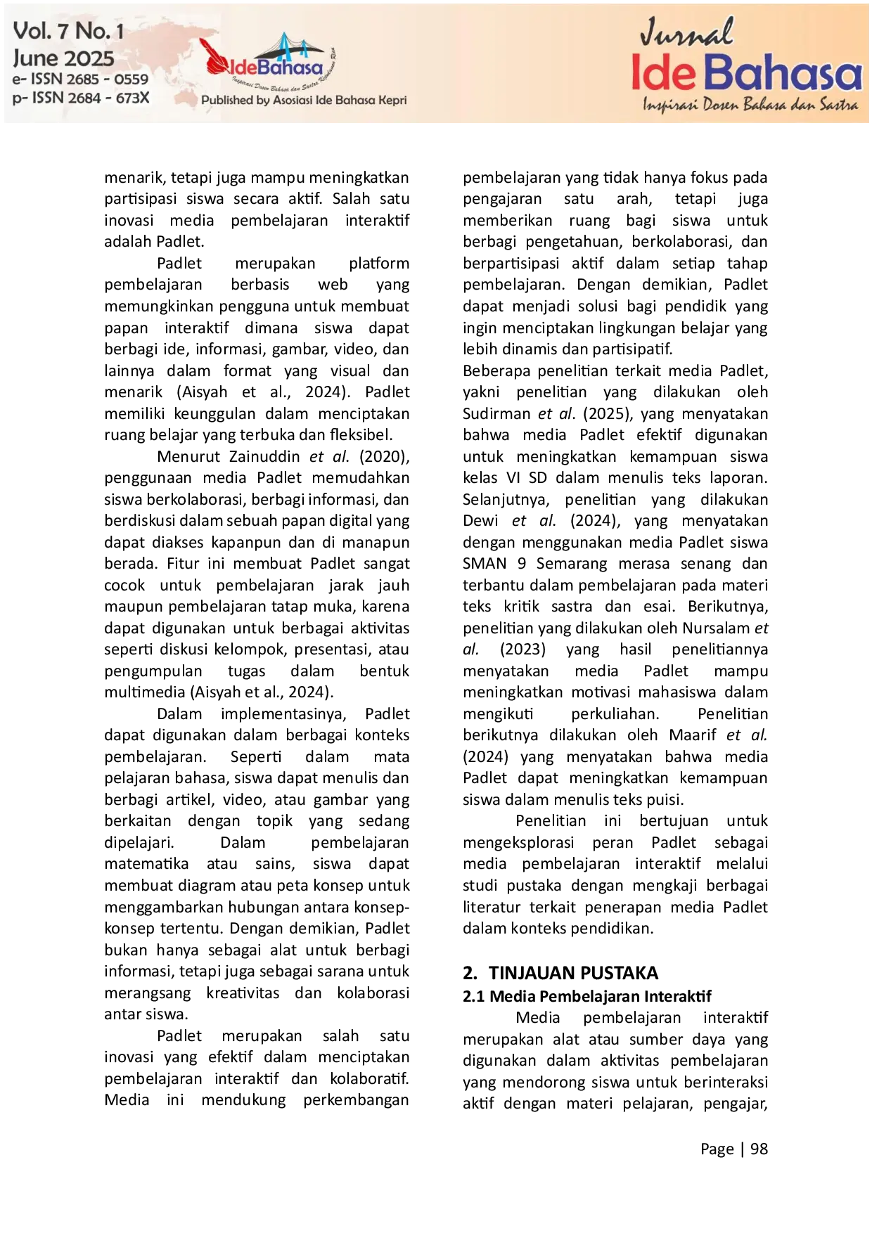 JURIS Padlet Sebagai Inovasi Media Pembelajaran Interaktif