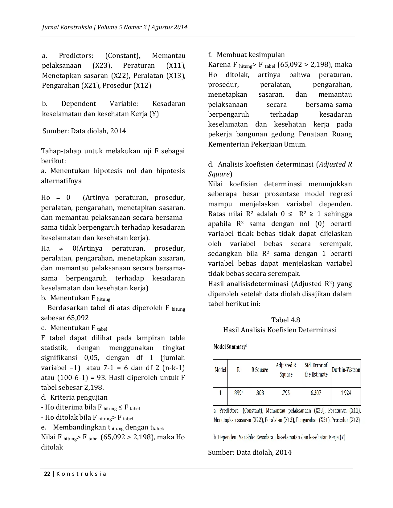 JURIS Analisa Pengaruh Keselamatan Dan Kesehatan Kerja K3 Pada Pekerja Bangunan Gedung Penataan Ruang Kementerian Pekerjaan Umum