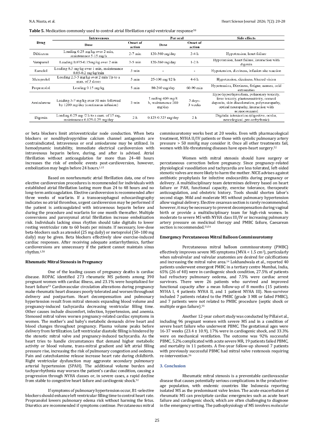 JURIS Acute cardiac care in rheumatic mitral stenosis