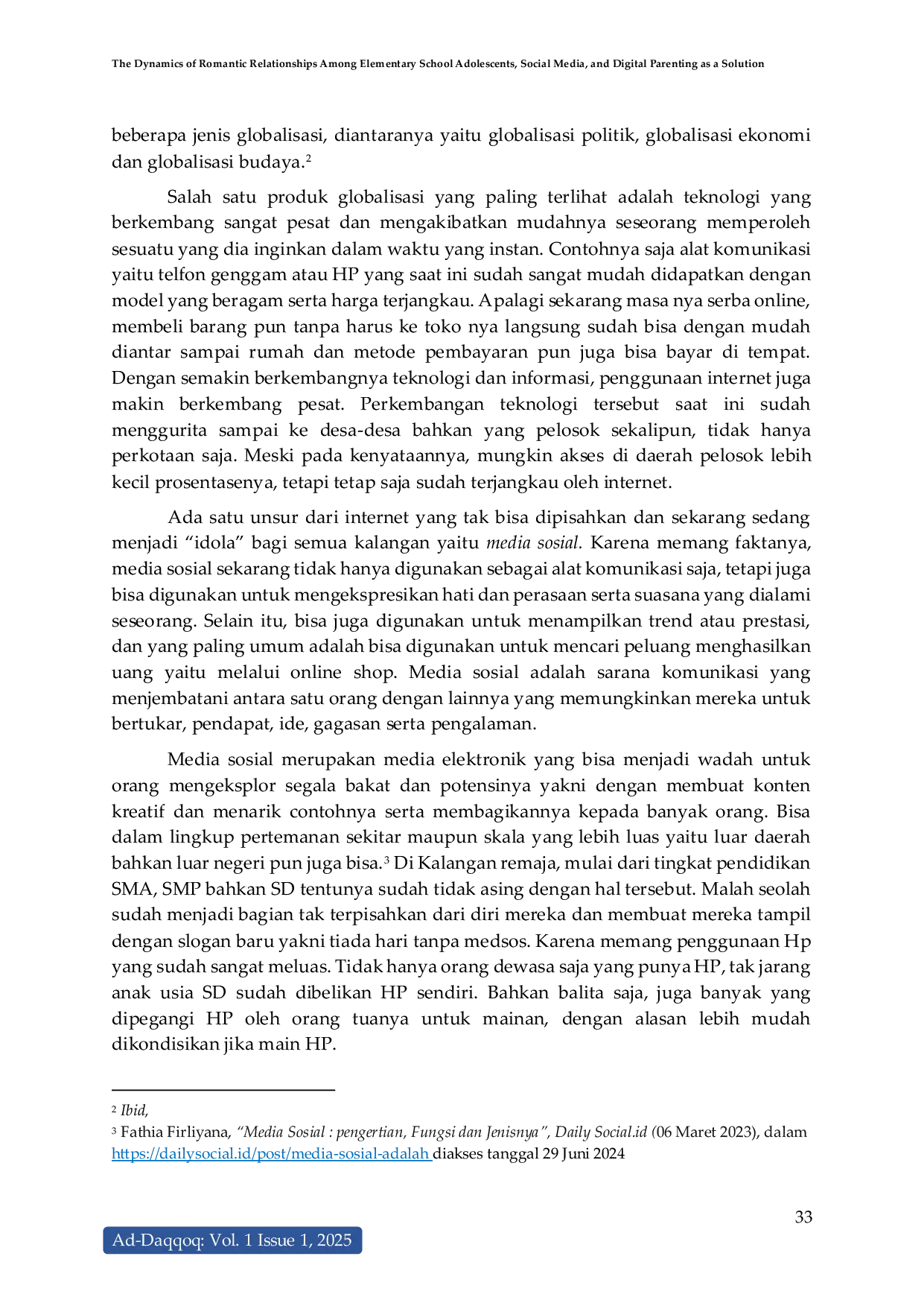 JURIS The Dynamics of Romantic Relationships Among Elementary School Adolescents Social Media and Digital Parenting as a Solution