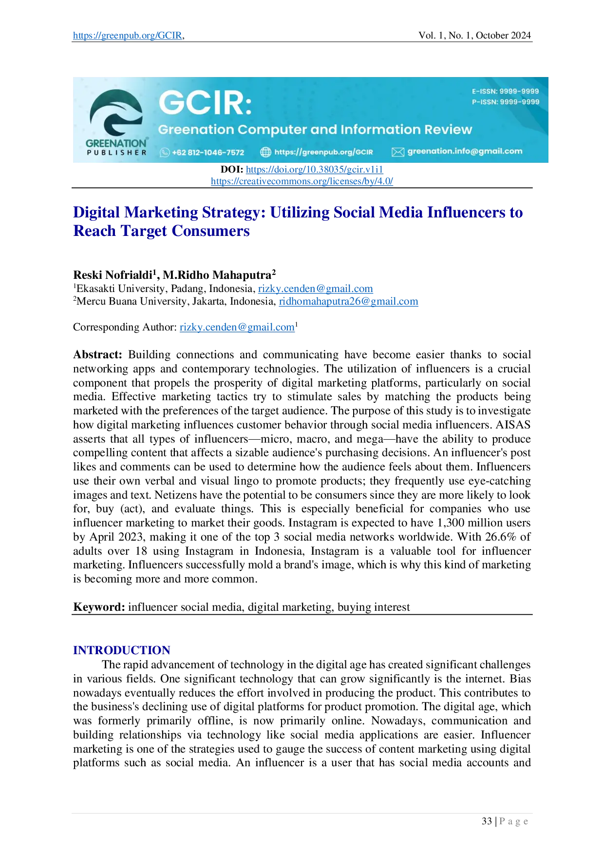 juris Digital Marketing Strategy Utilizing Social Media Influencers to Reach Target Consumers