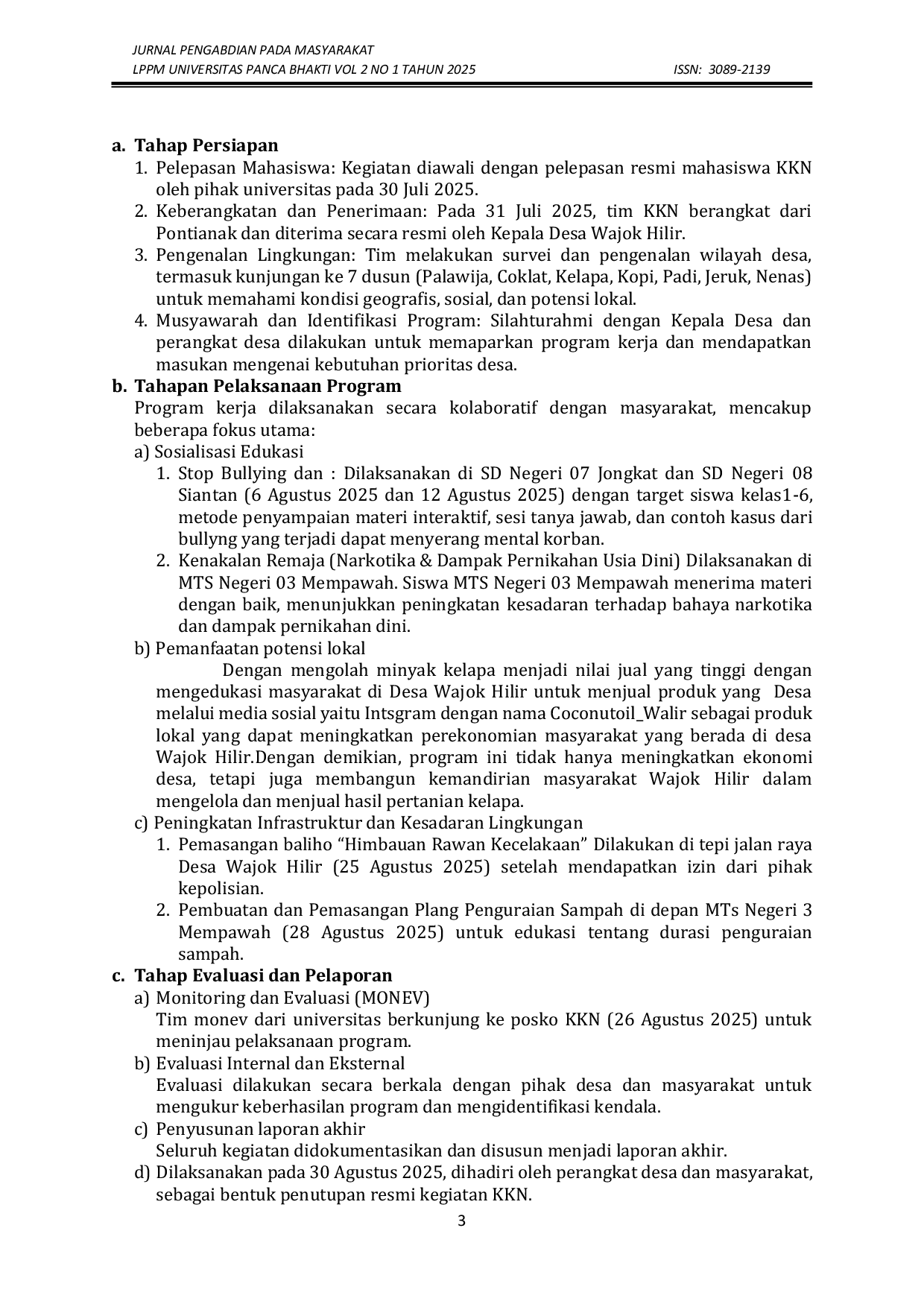 JURIS Pemberdayaan Masyarakat Desa Berbasis Potensi Lokal