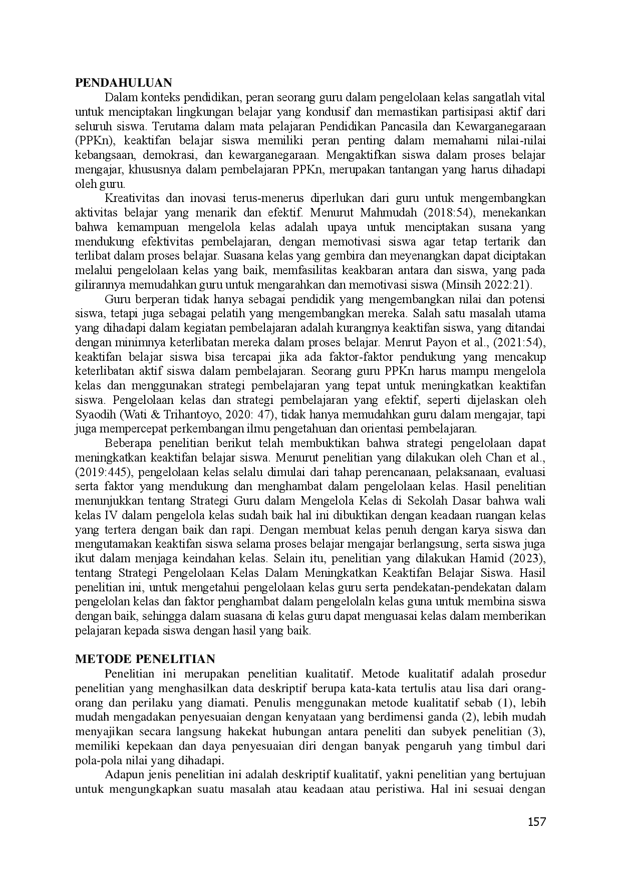 juris STRATEGI PENGELOLAAN KELAS GURU PPKn DALAM MENINGKATKAN KEAKTIFAN BELAJAR SISWA SDK LIANG BUA