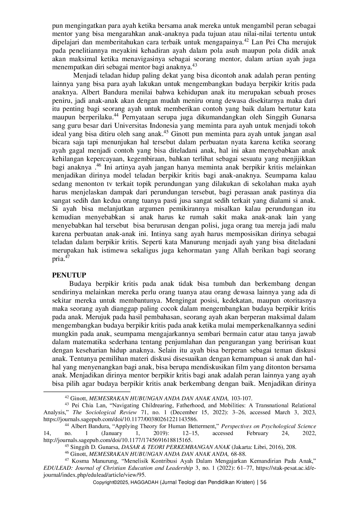 JURIS Peran Ayah dalam Mengembangkan Budaya Berpikir Kritis Pada Anak dalam Keluarga Kristen