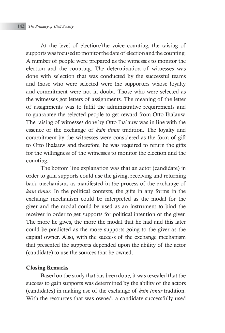 JURIS Power in the Tradition of Kain Timur Exchange A Study of Using Tradition to Get Support in the Local Election in South Sorong 2010