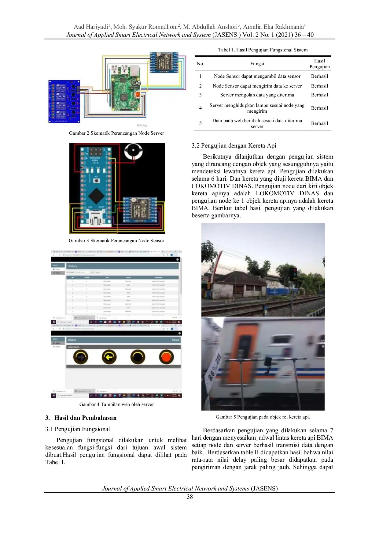 JURIS Implementasi Lampu Peringatan Pada Perlintasan Tanpa Palang Pintu Kereta Api Berbasis Mikrokontroler